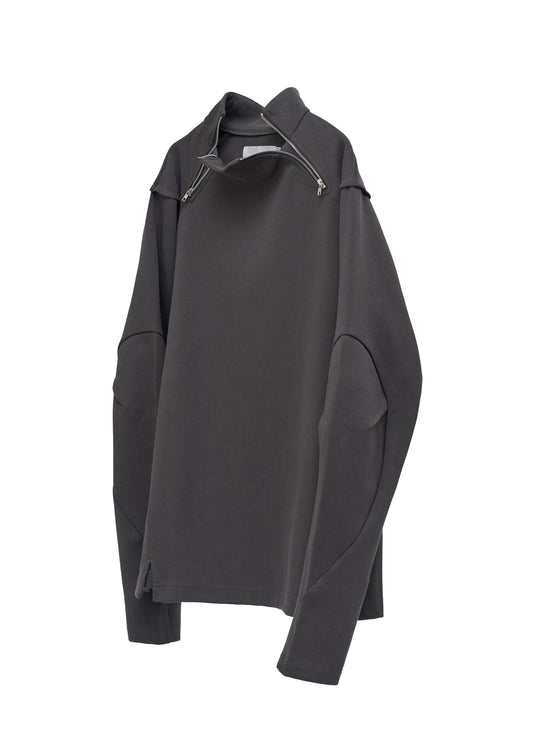 Rift Zip T-neck - Gray