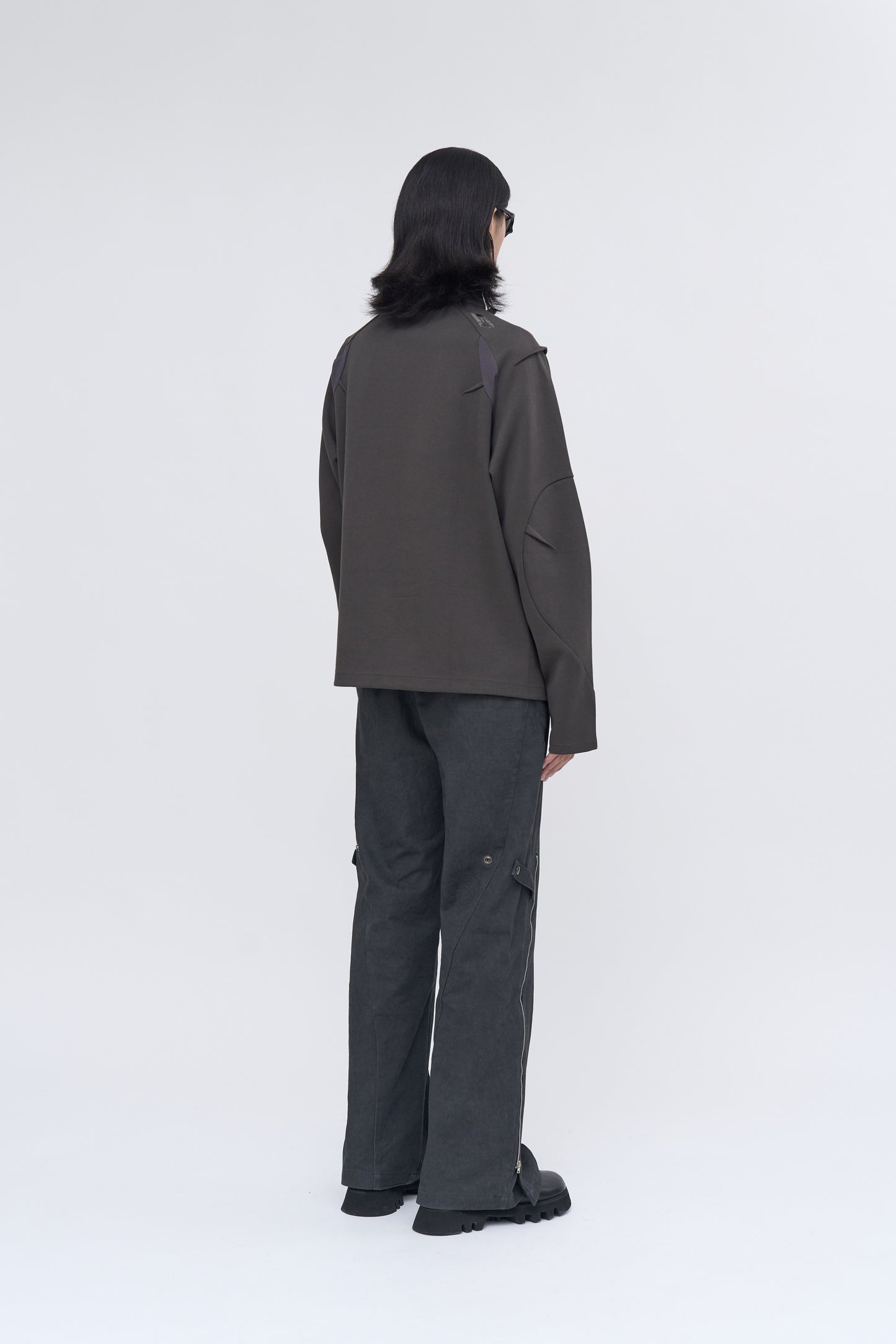 Rift Zip T-neck - Gray