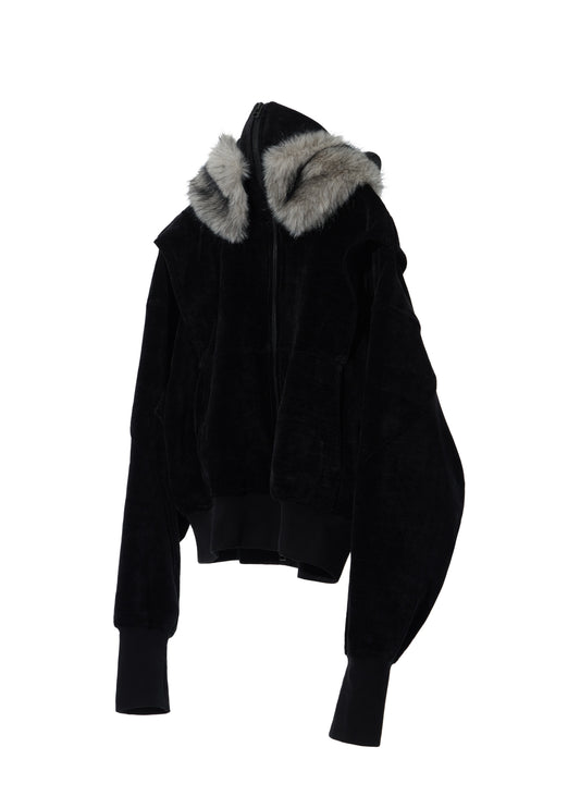 Phantom Zip Hoodie - Black