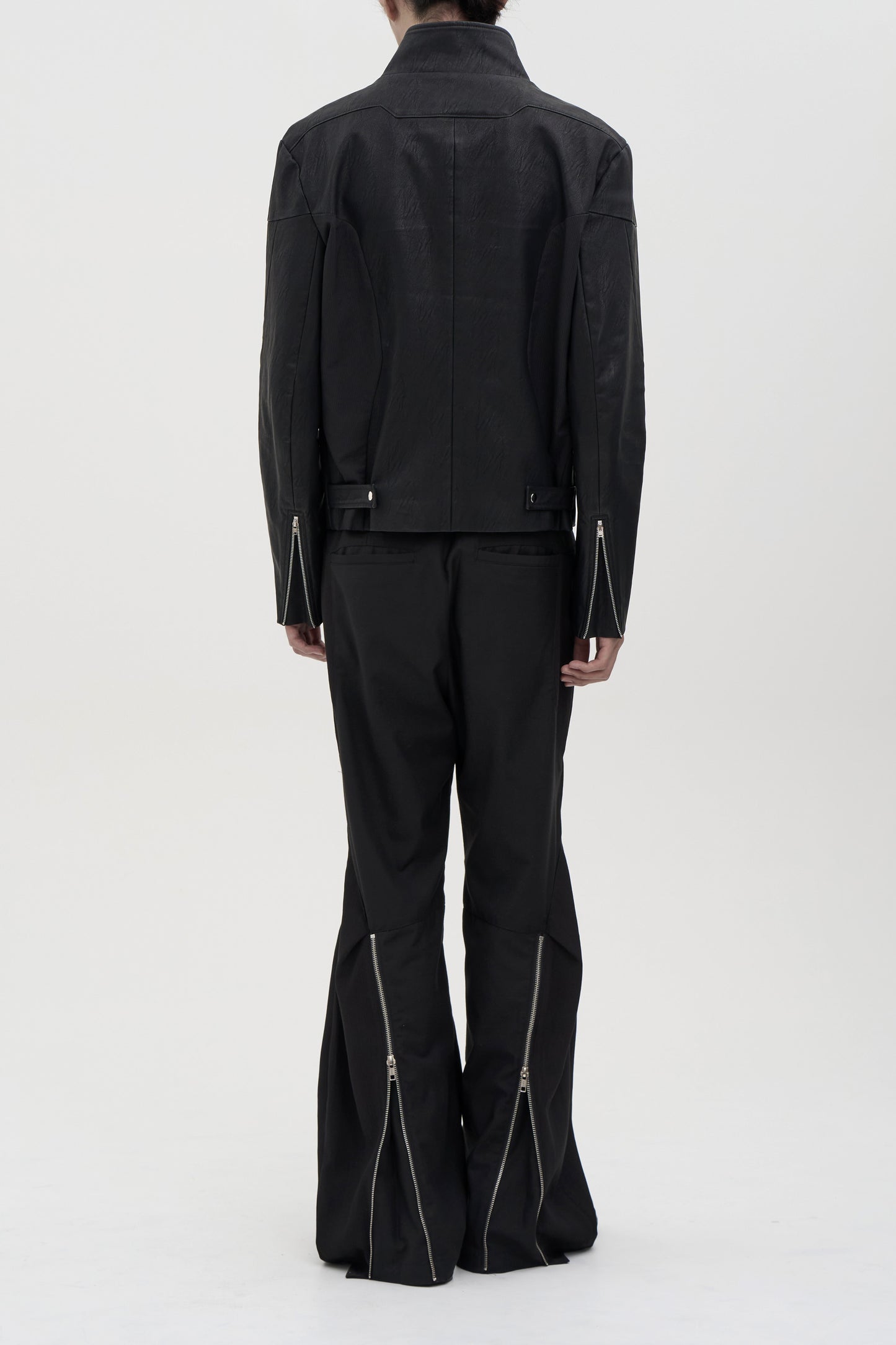 Temple Leather Jacket - Black