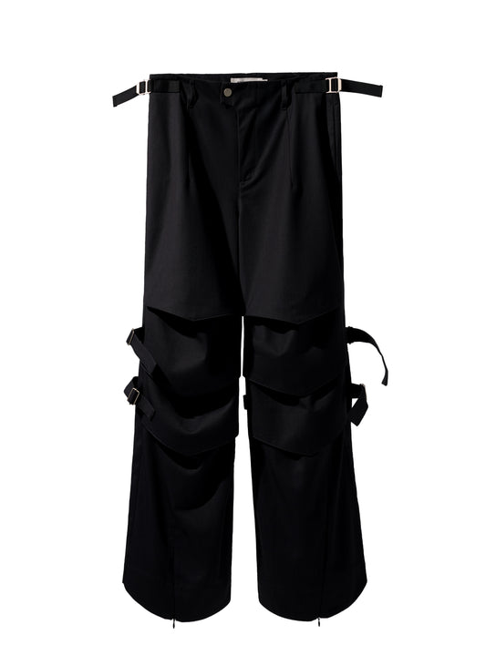 Armor Flared Pants - Black