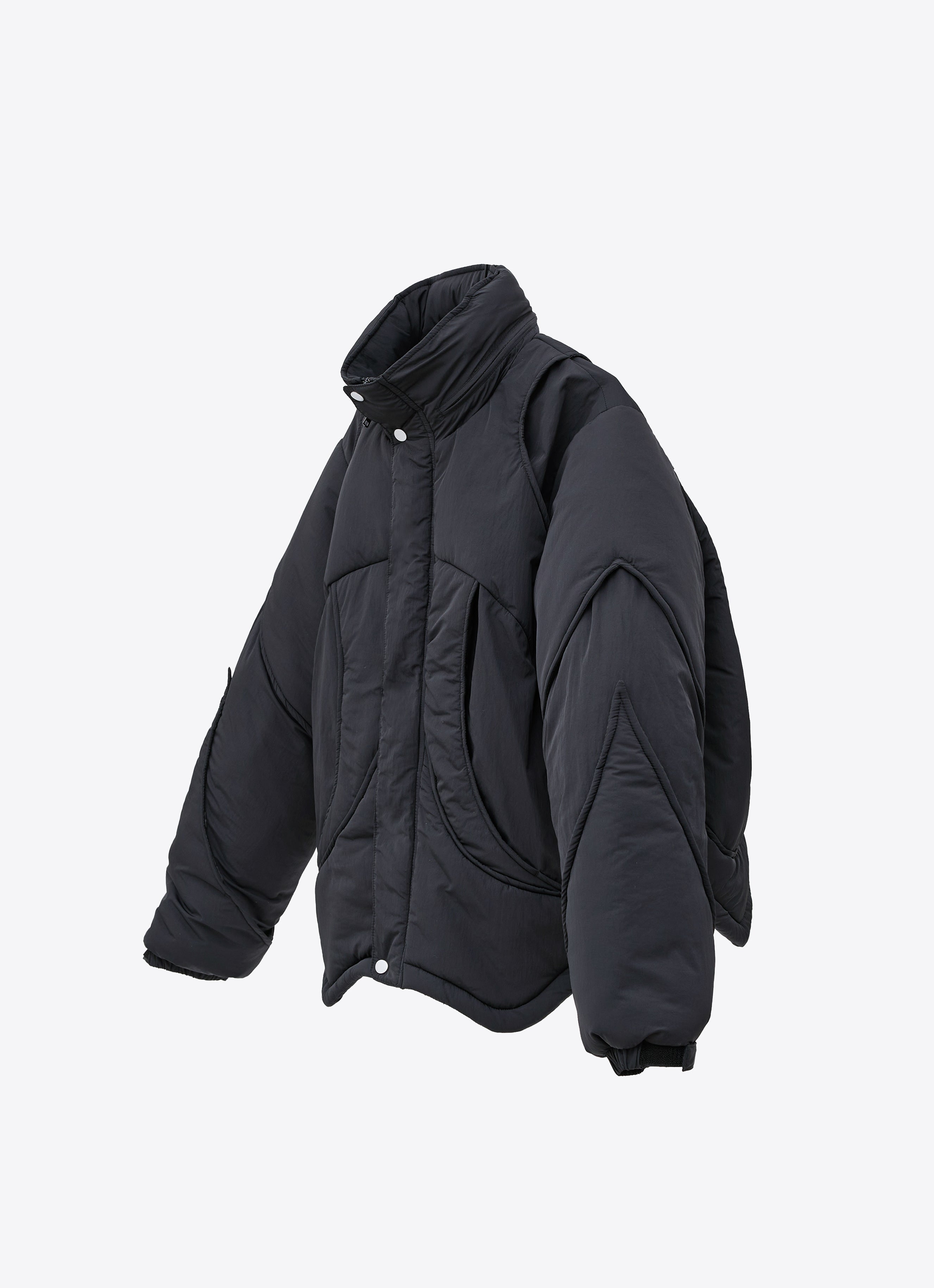 EQ-HIGH Padded Jacket - Black