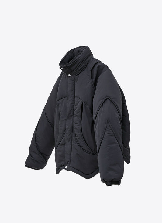 EQ-HIGH Padded Jacket - Black