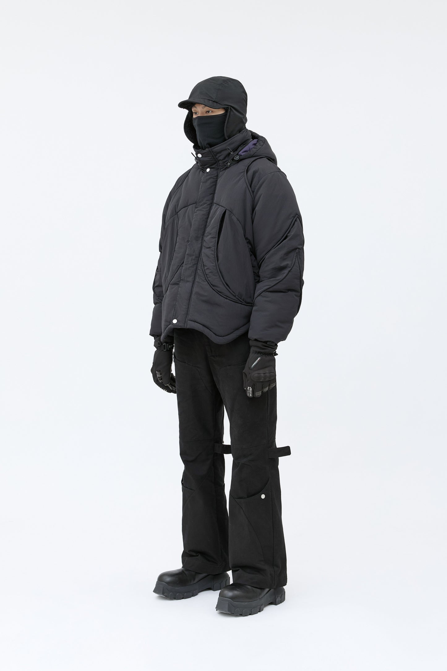 EQ-HIGH Padded Jacket - Black