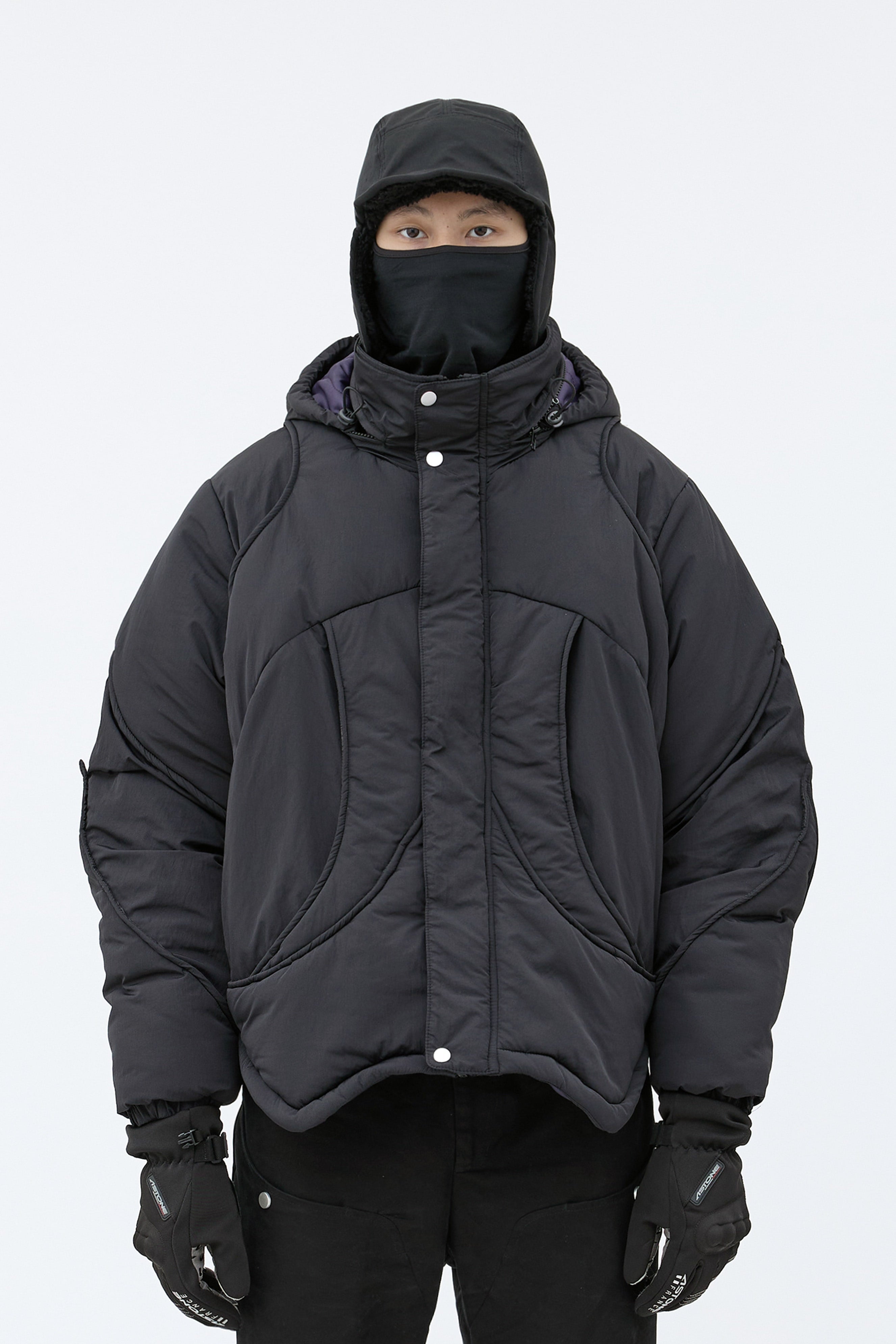 EQ-HIGH Padded Jacket - Black
