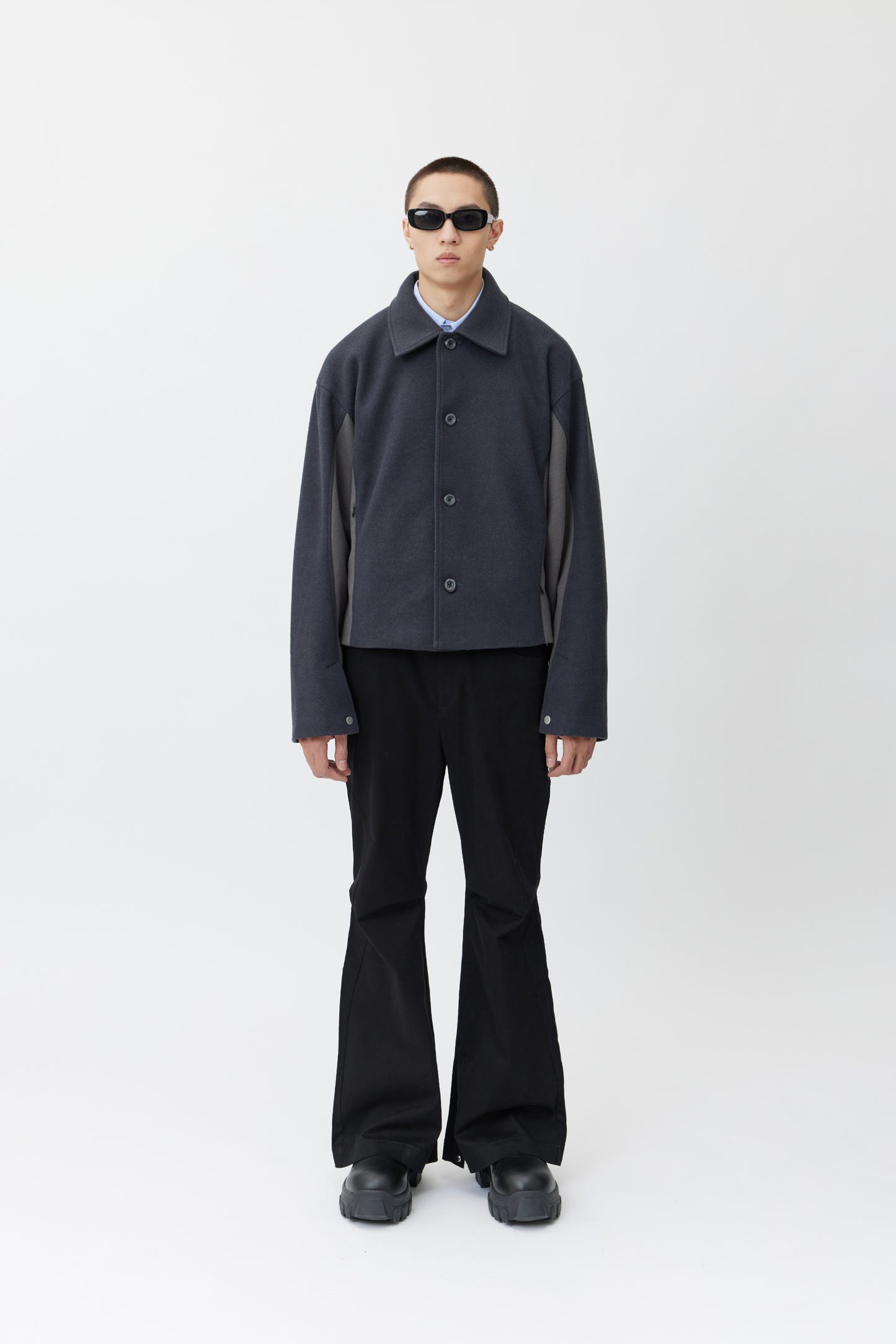 EQ-HIGH Tweed Jacket - Gray