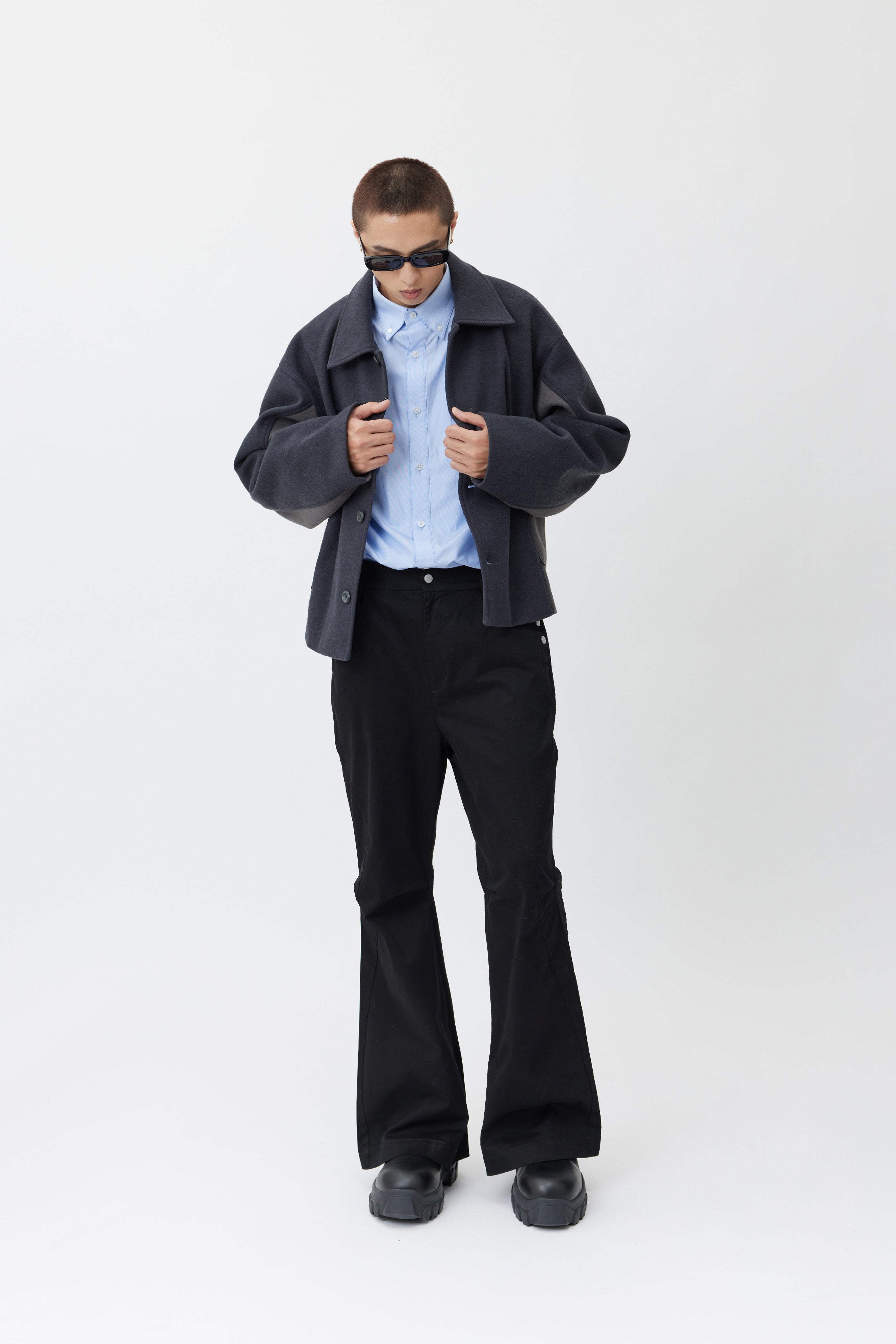 EQ-HIGH Tweed Jacket - Gray