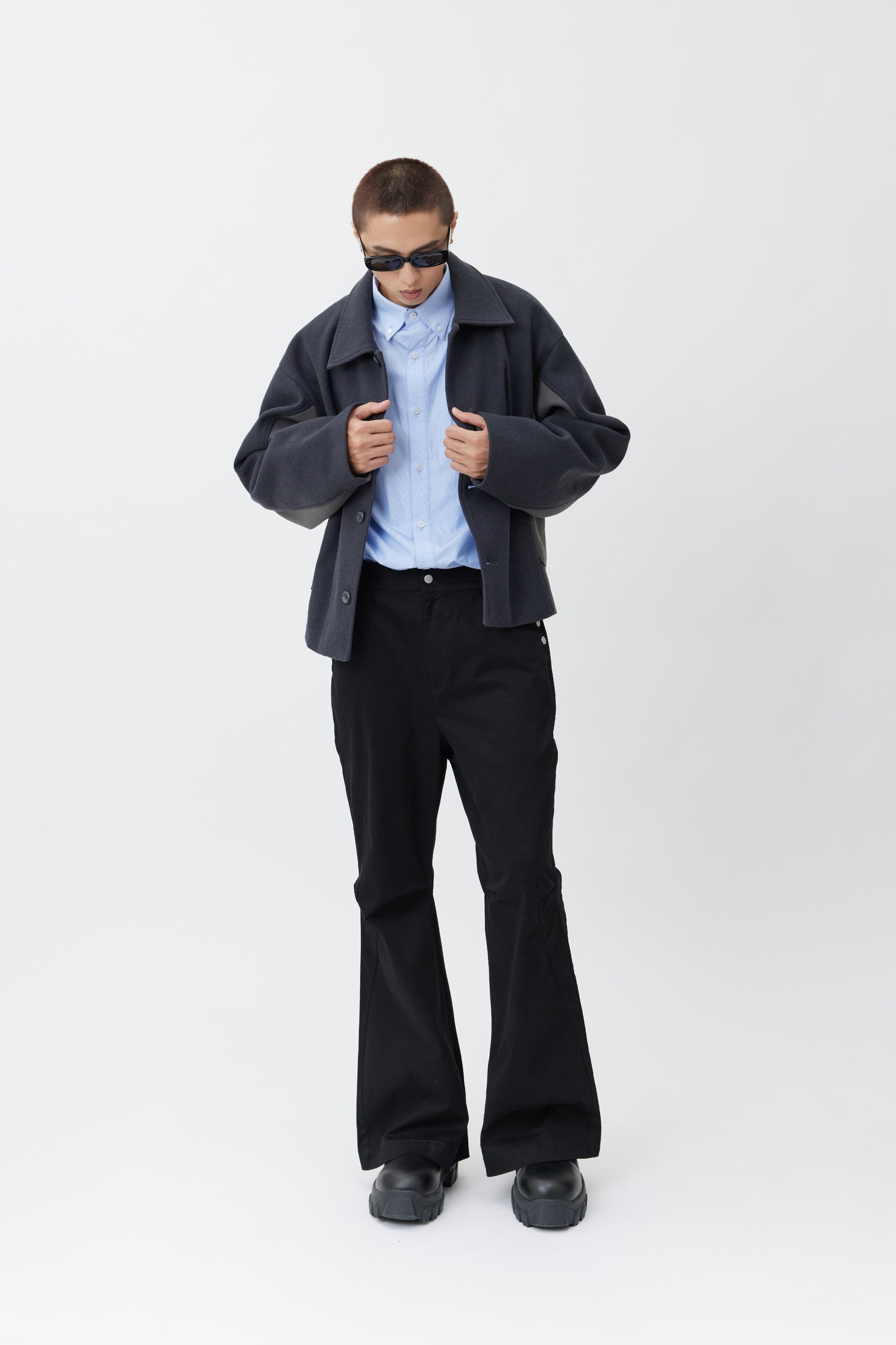 EQ-HIGH Tweed Jacket - Gray