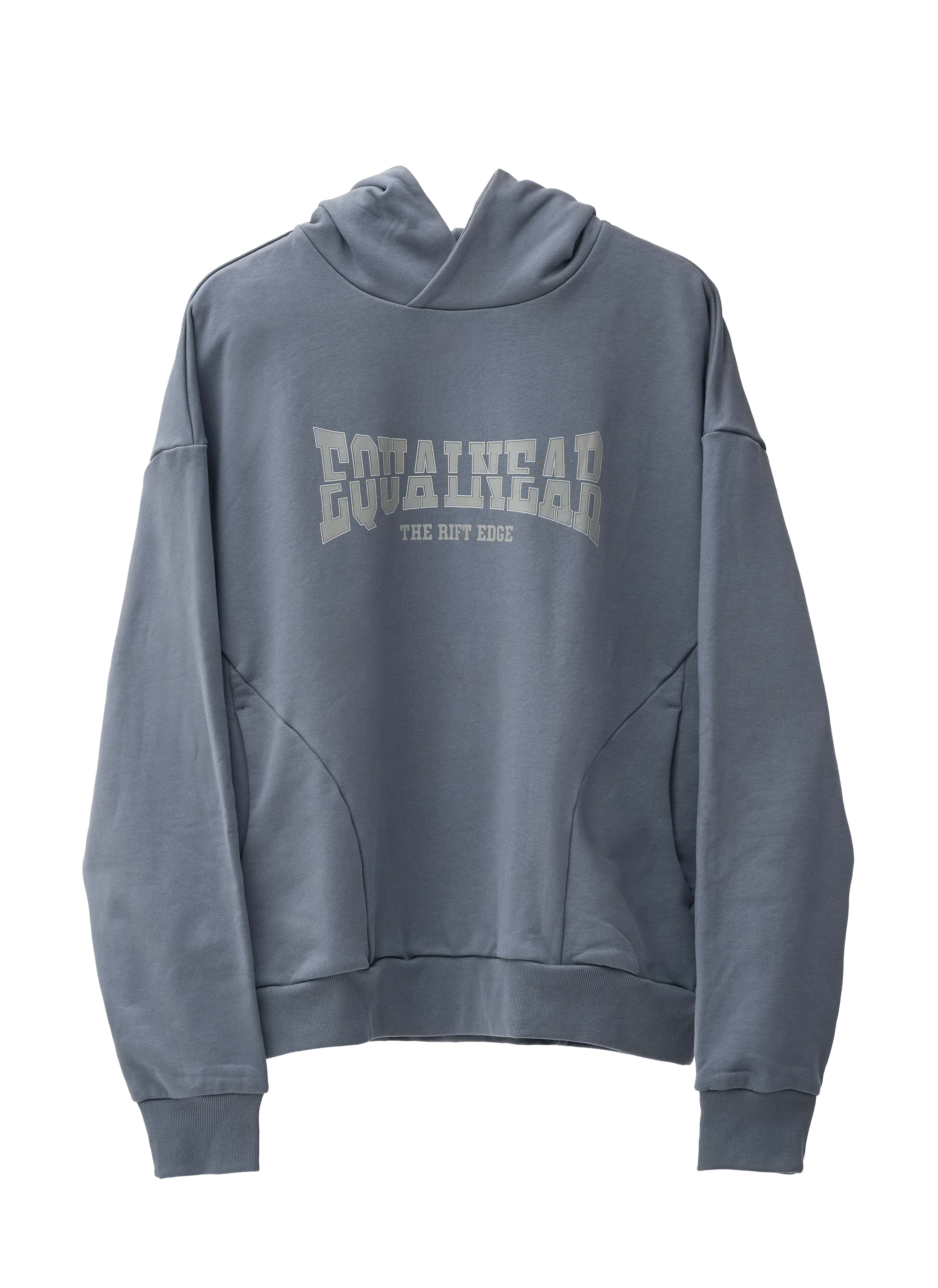 Rift Logo Hoodie - Gray Blue