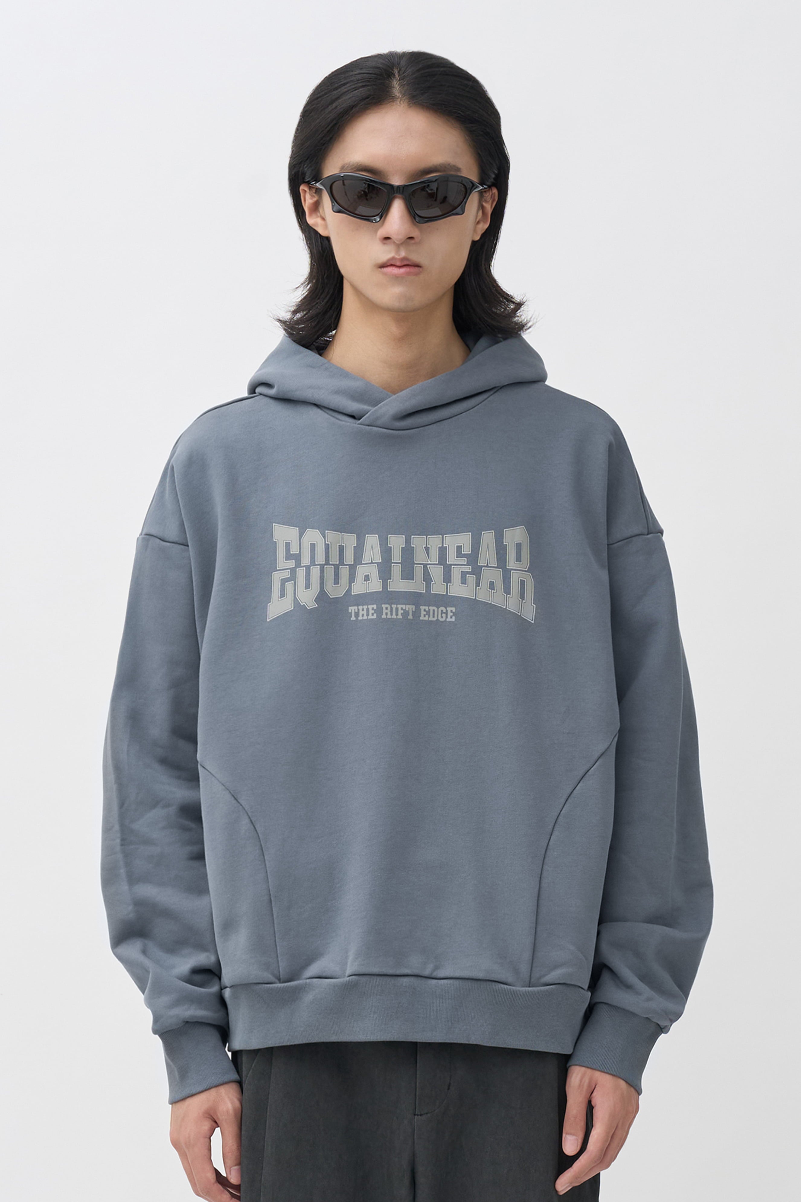 Rift Logo Hoodie - Gray Blue
