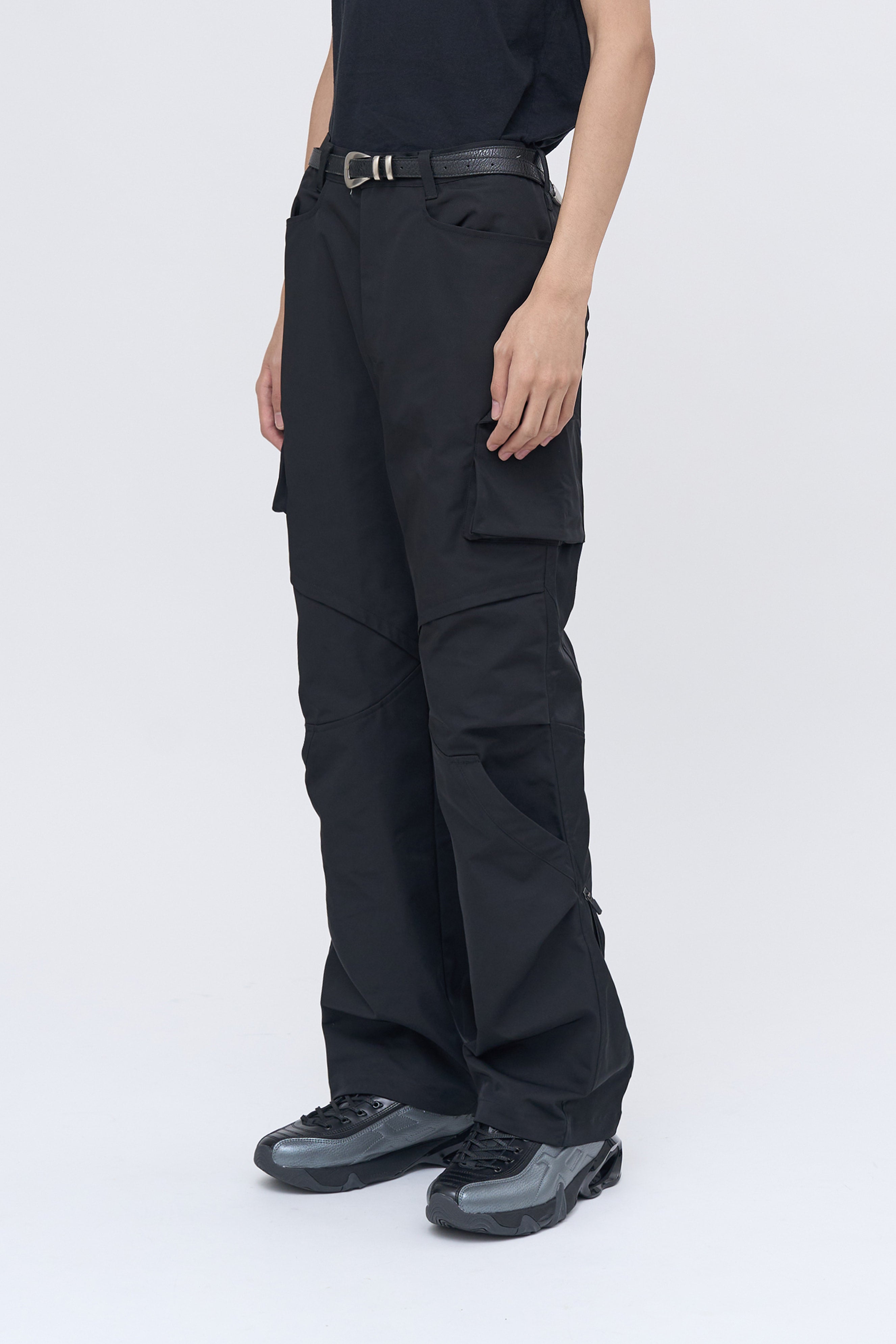 Rift Zip Cargo Pants - Black