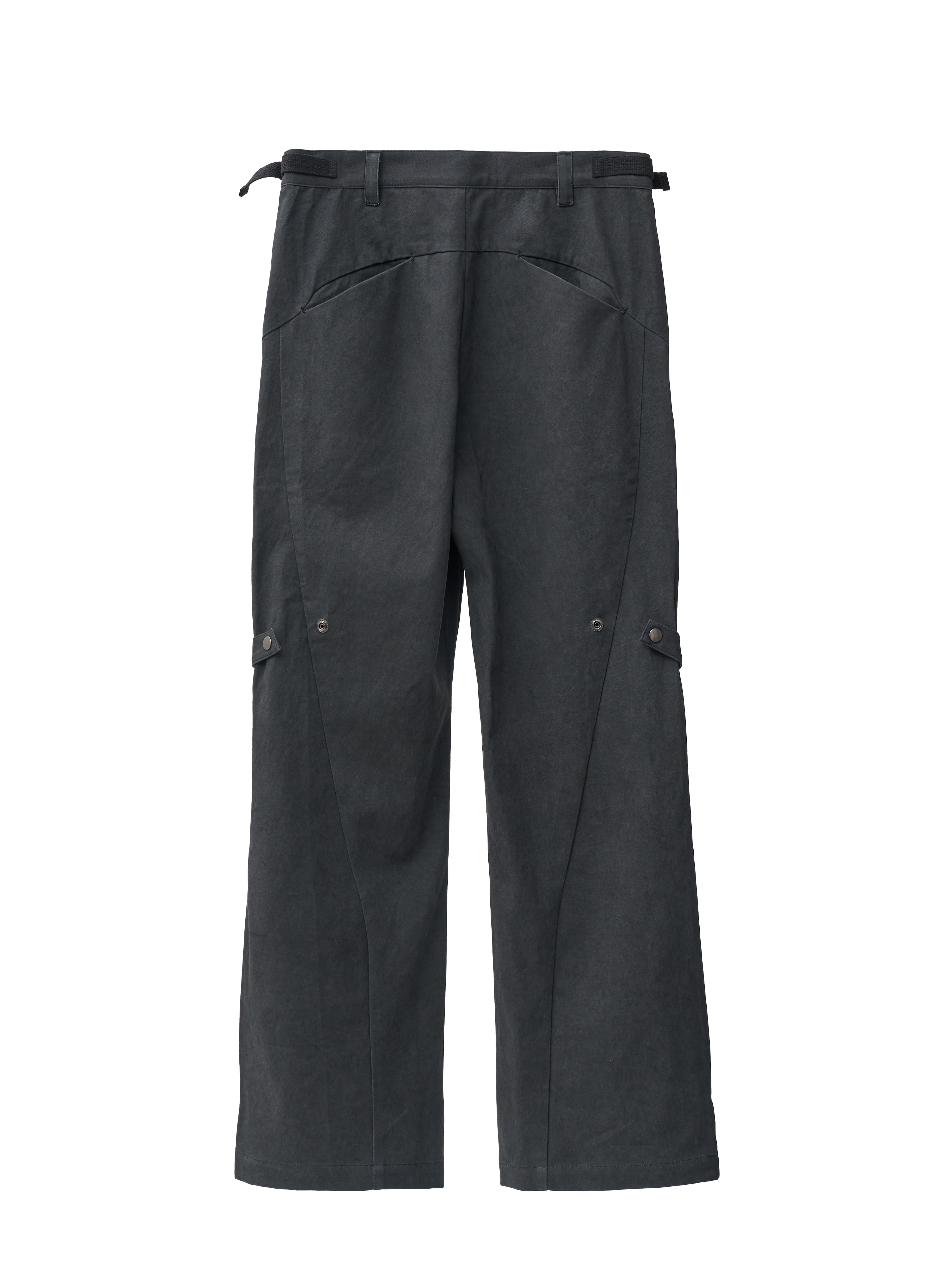 Rift Zip Flared Pants - Gray
