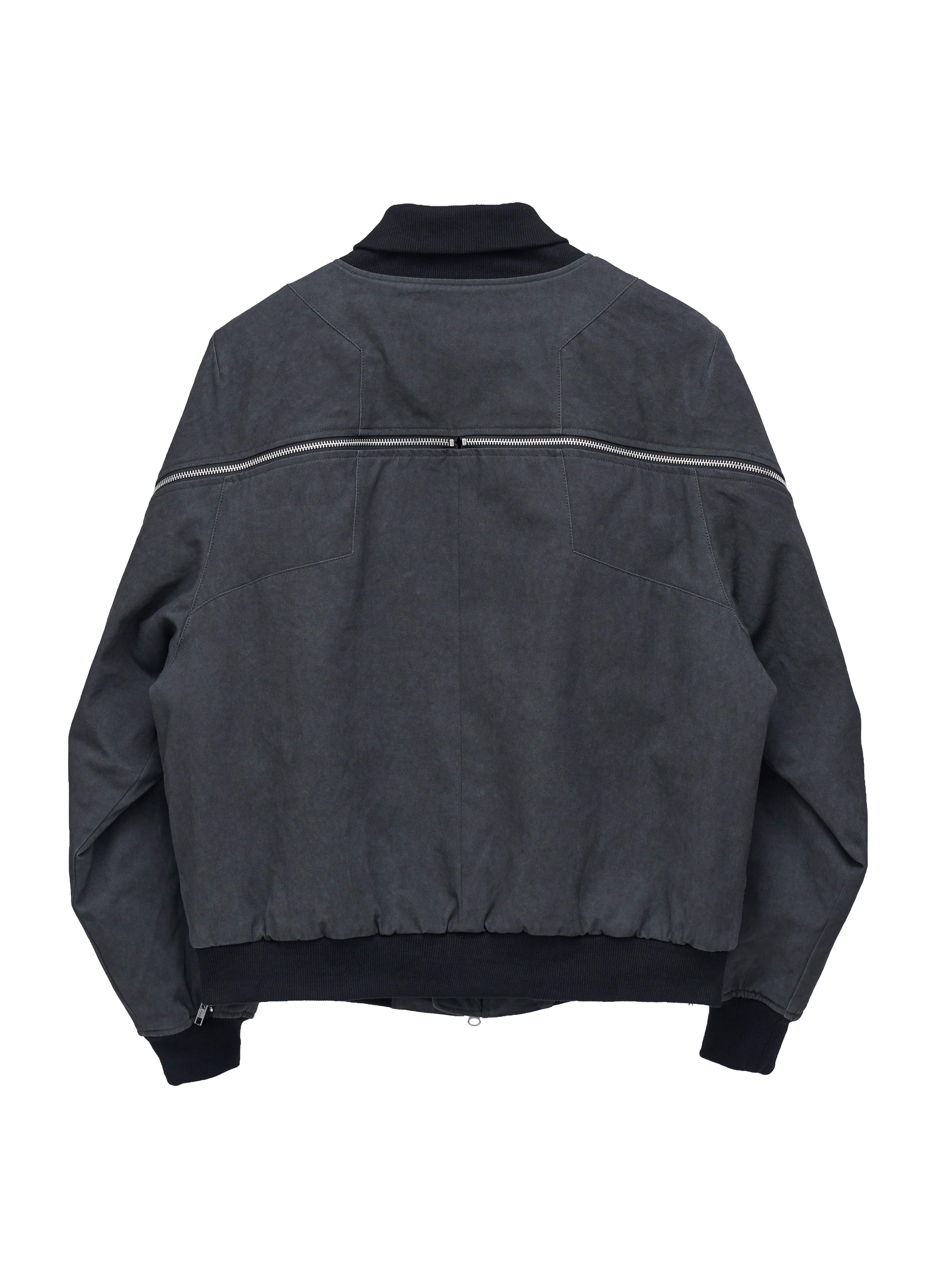 Rift Zip Bomber Jacket - Gray