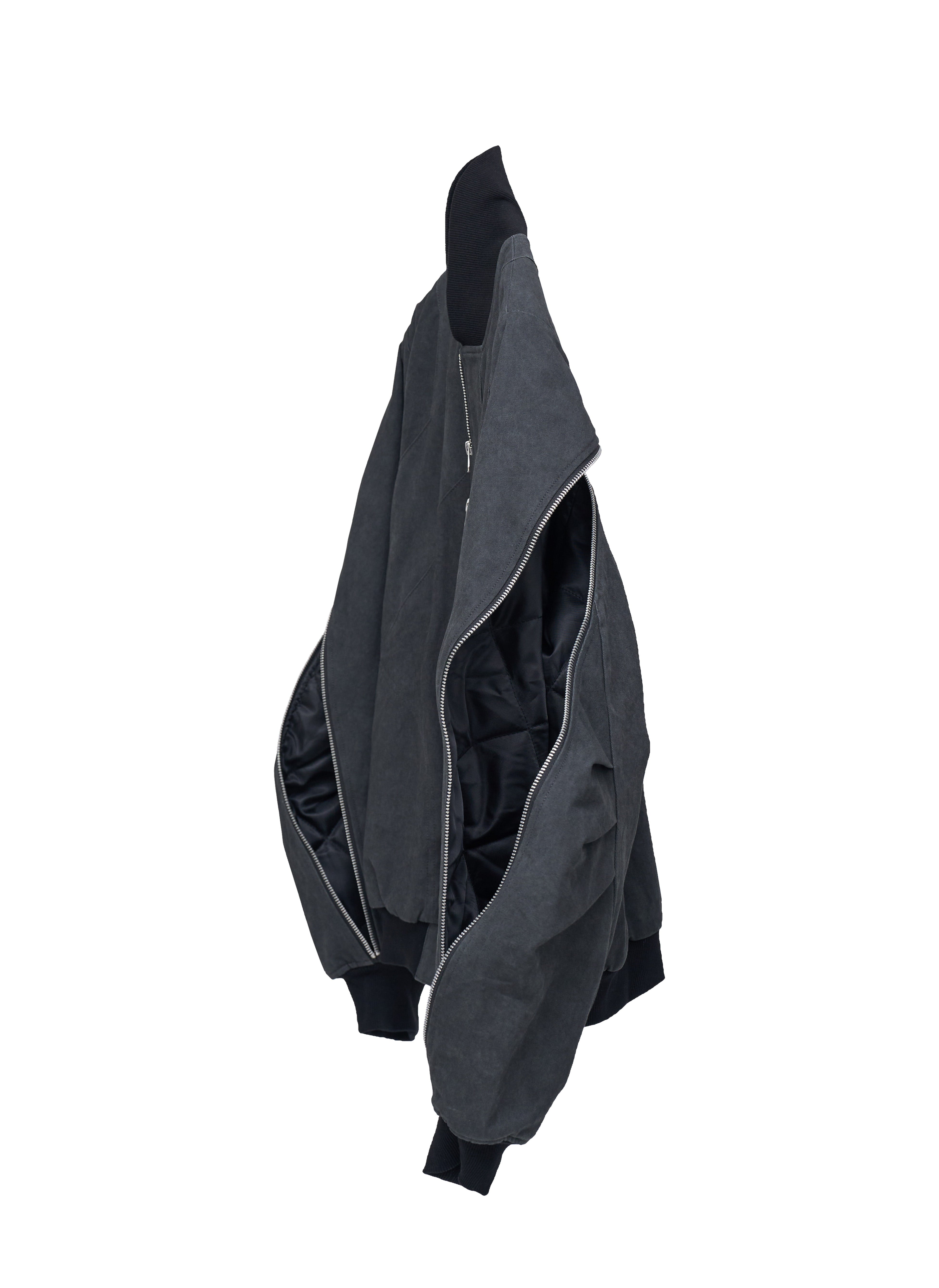 Rift Zip Bomber Jacket - Gray