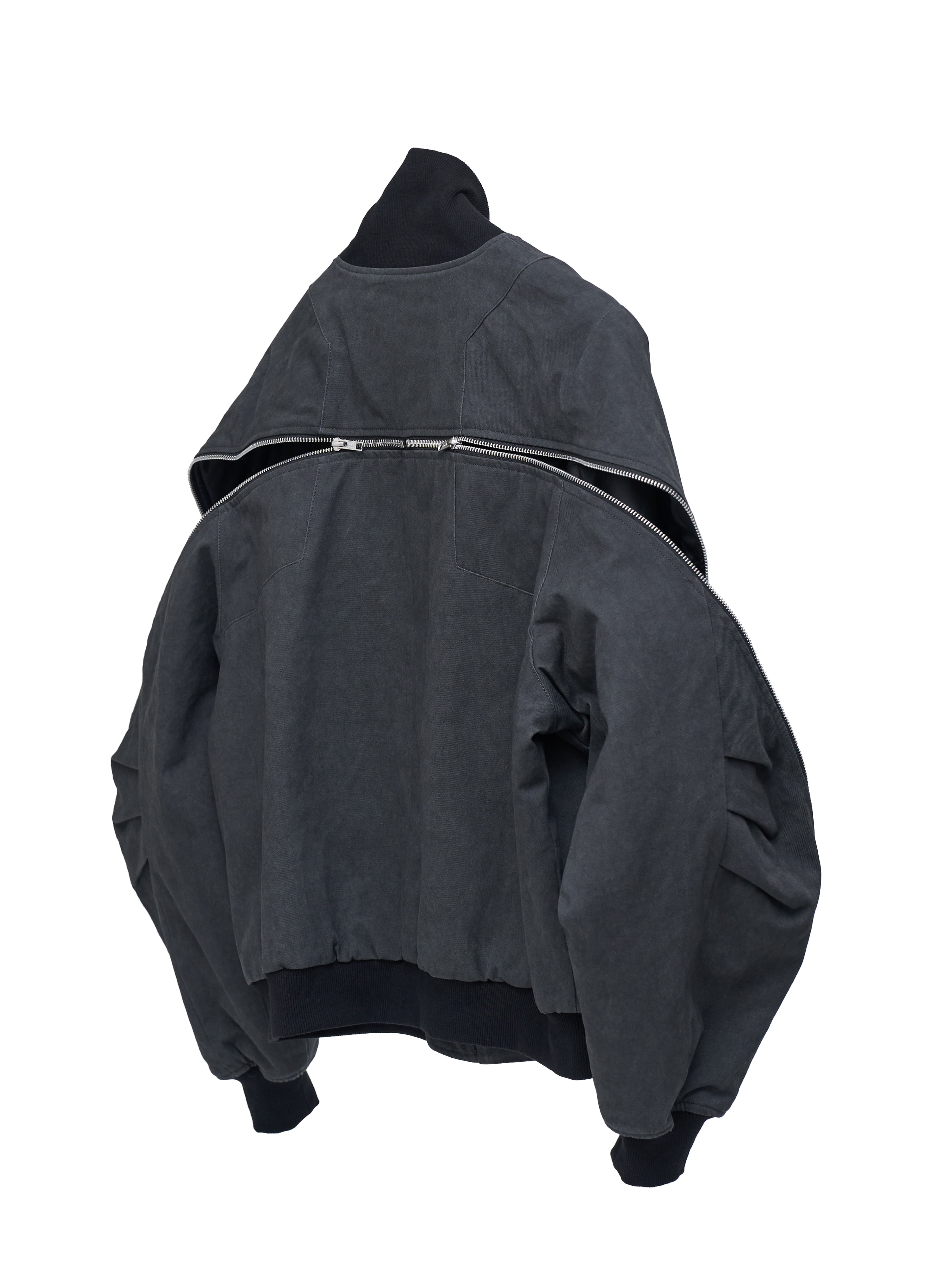 Rift Zip Bomber Jacket - Gray