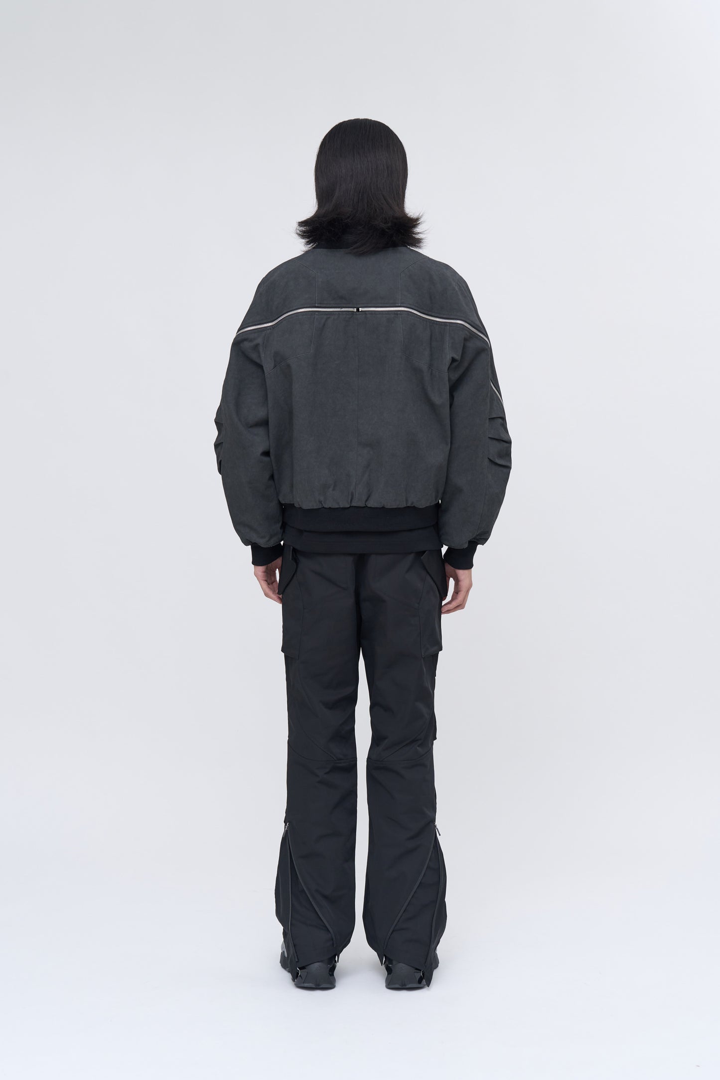 Rift Zip Bomber Jacket - Gray