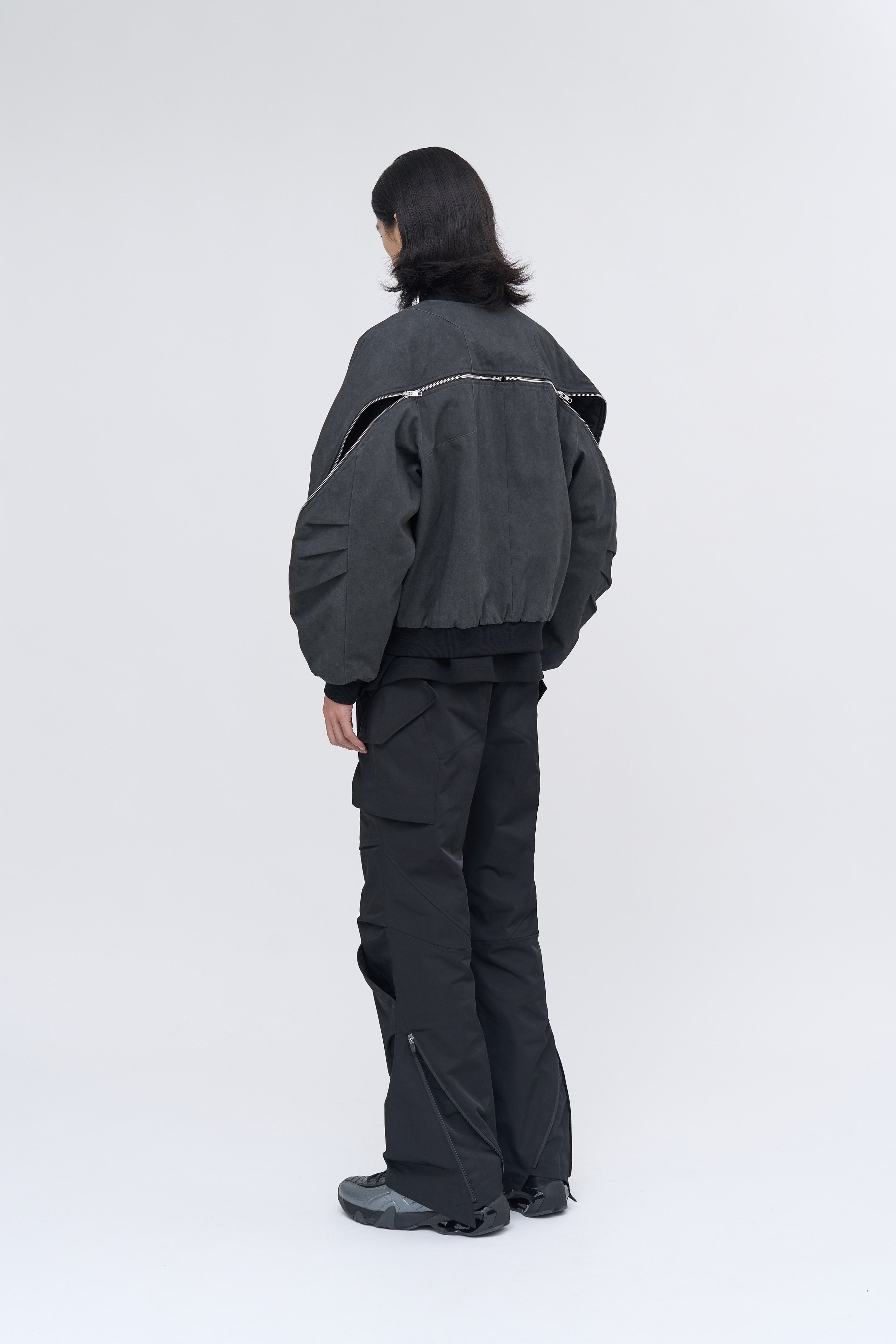 Rift Zip Bomber Jacket - Gray