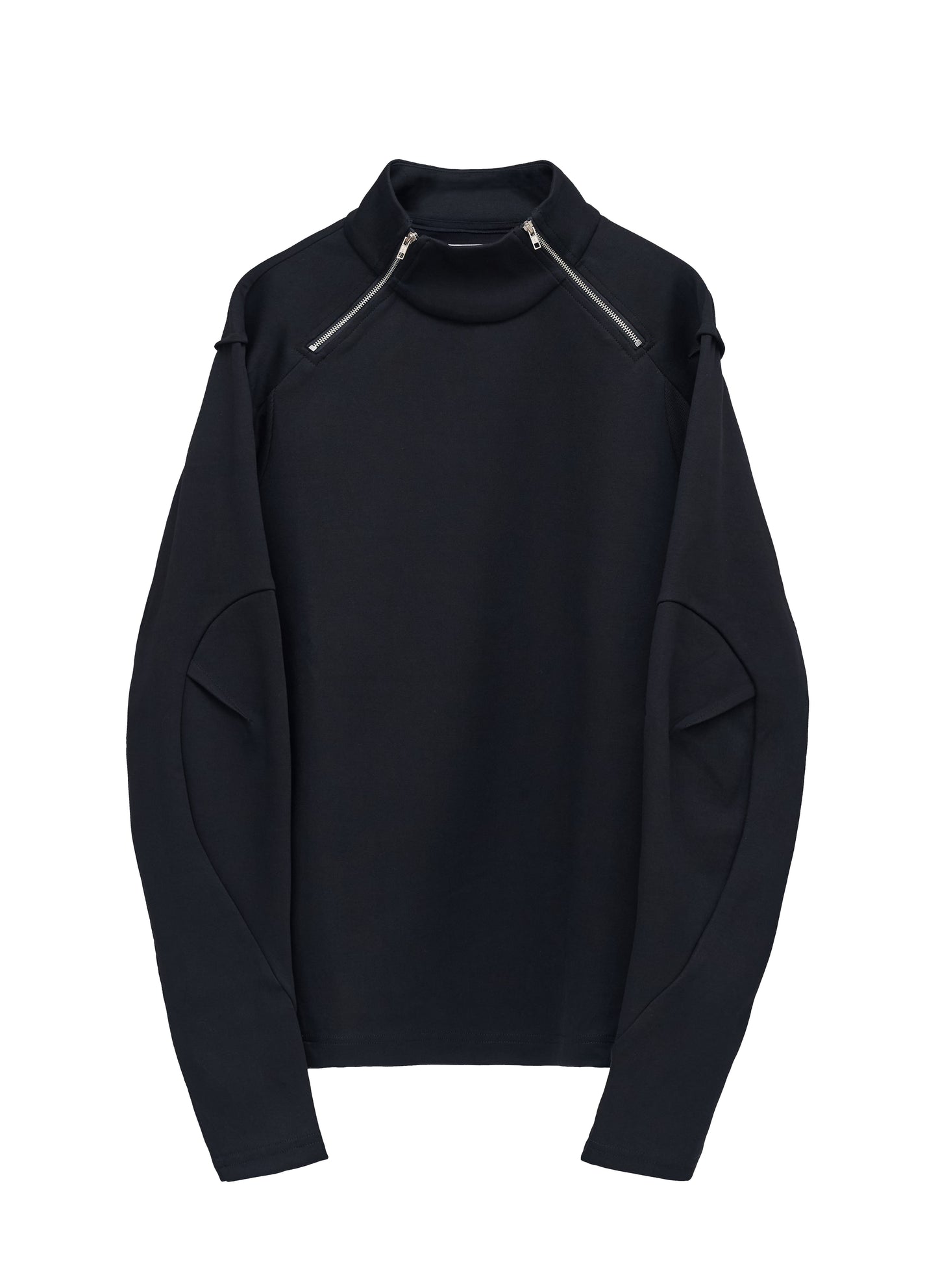 Rift Zip T-neck - Black