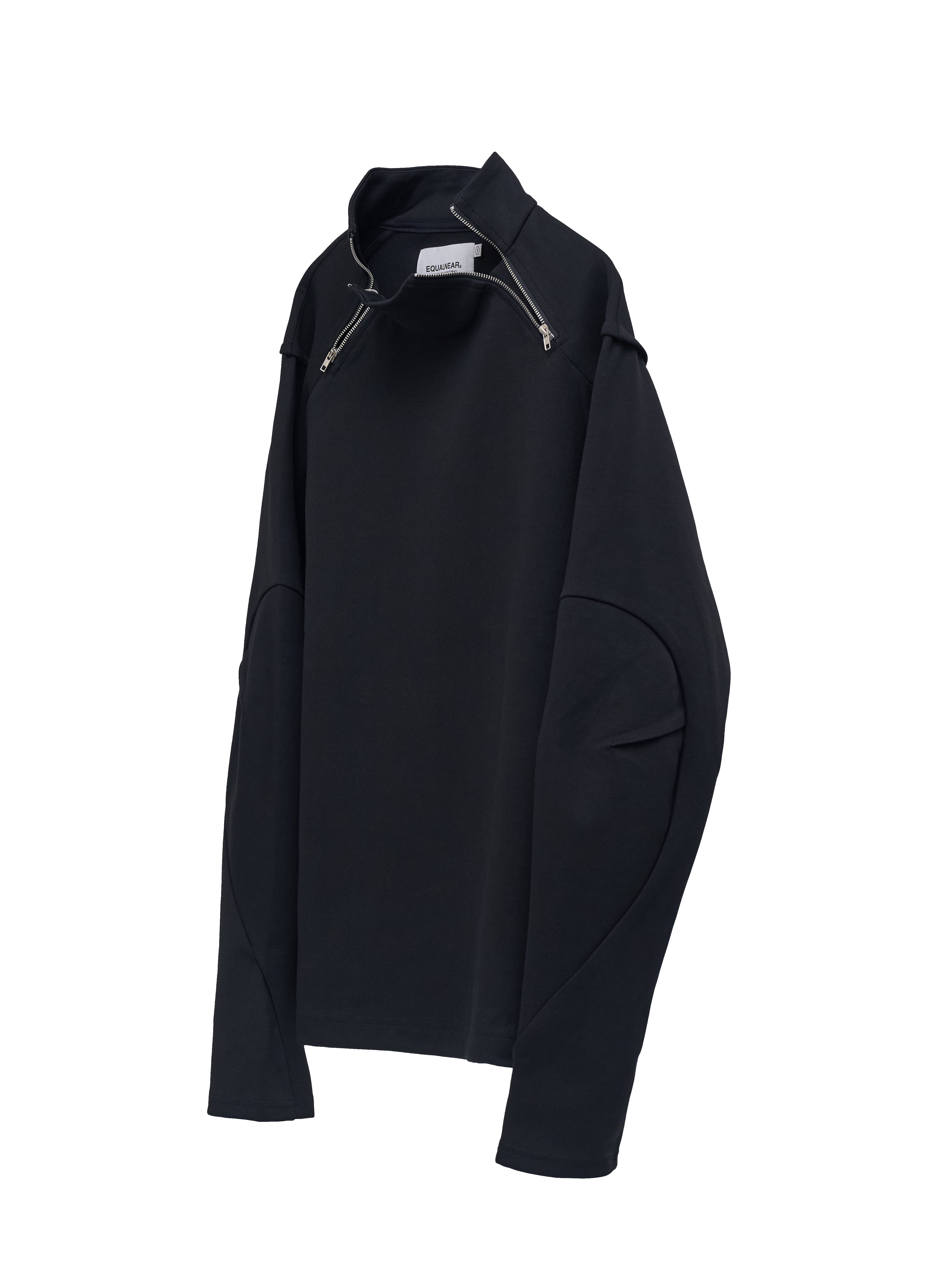 Rift Zip T-neck - Black