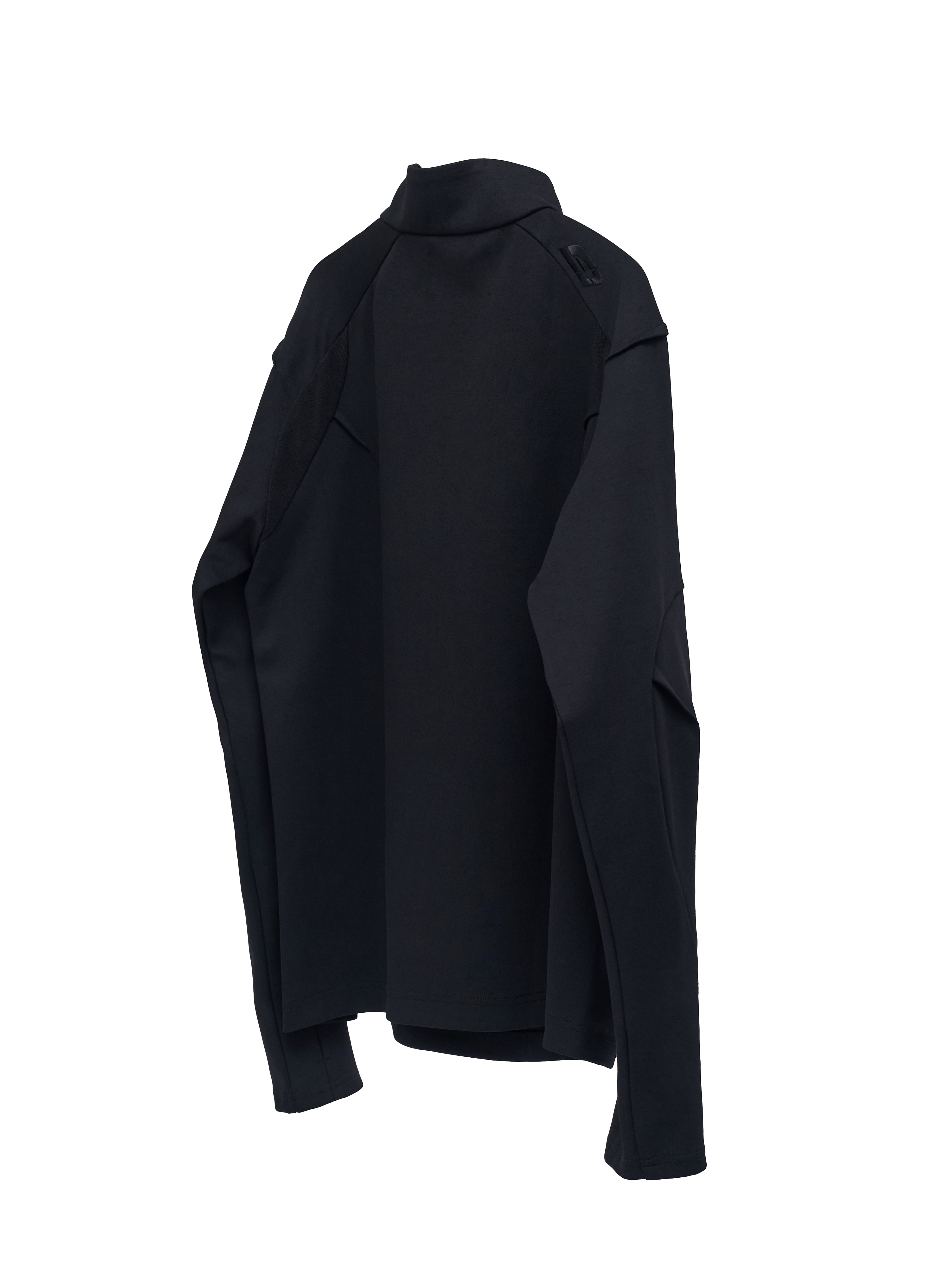 Rift Zip T-neck - Black