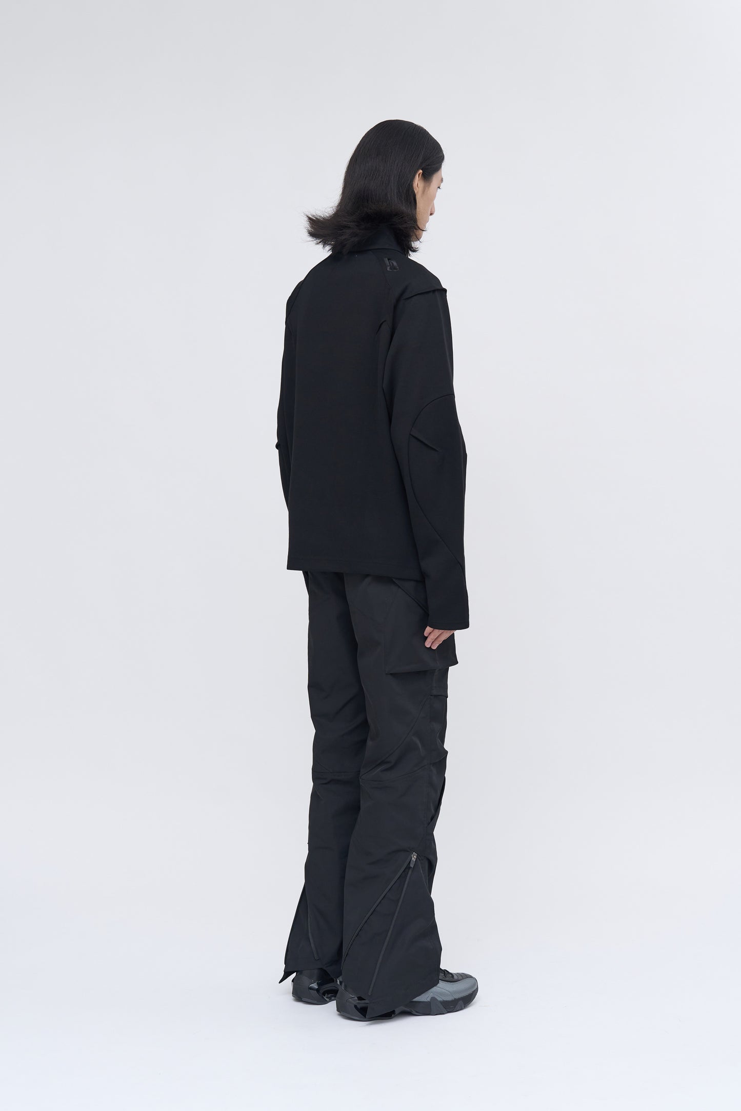 Rift Zip T-neck - Black