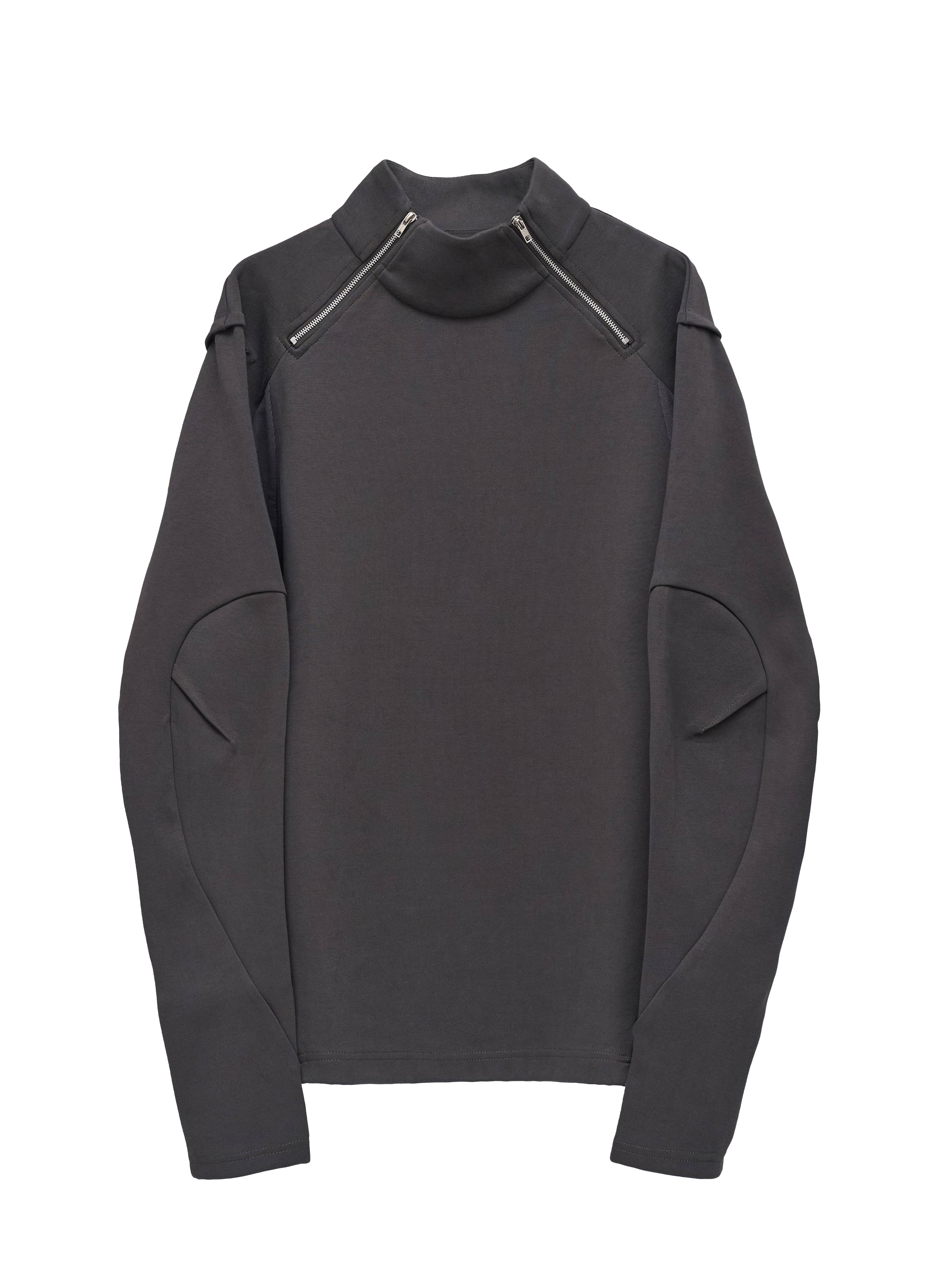 Rift Zip T-neck - Gray