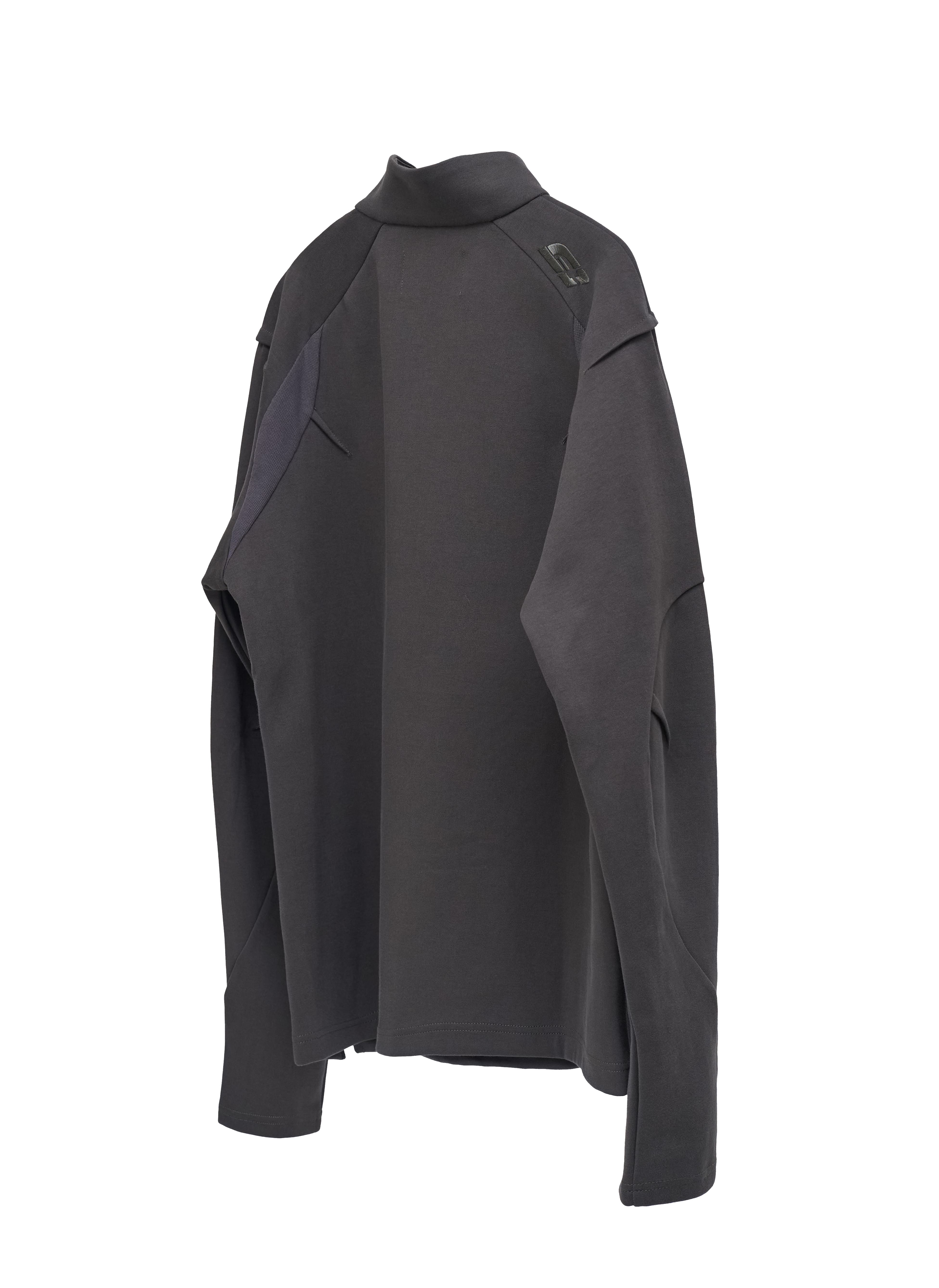 Rift Zip T-neck - Gray