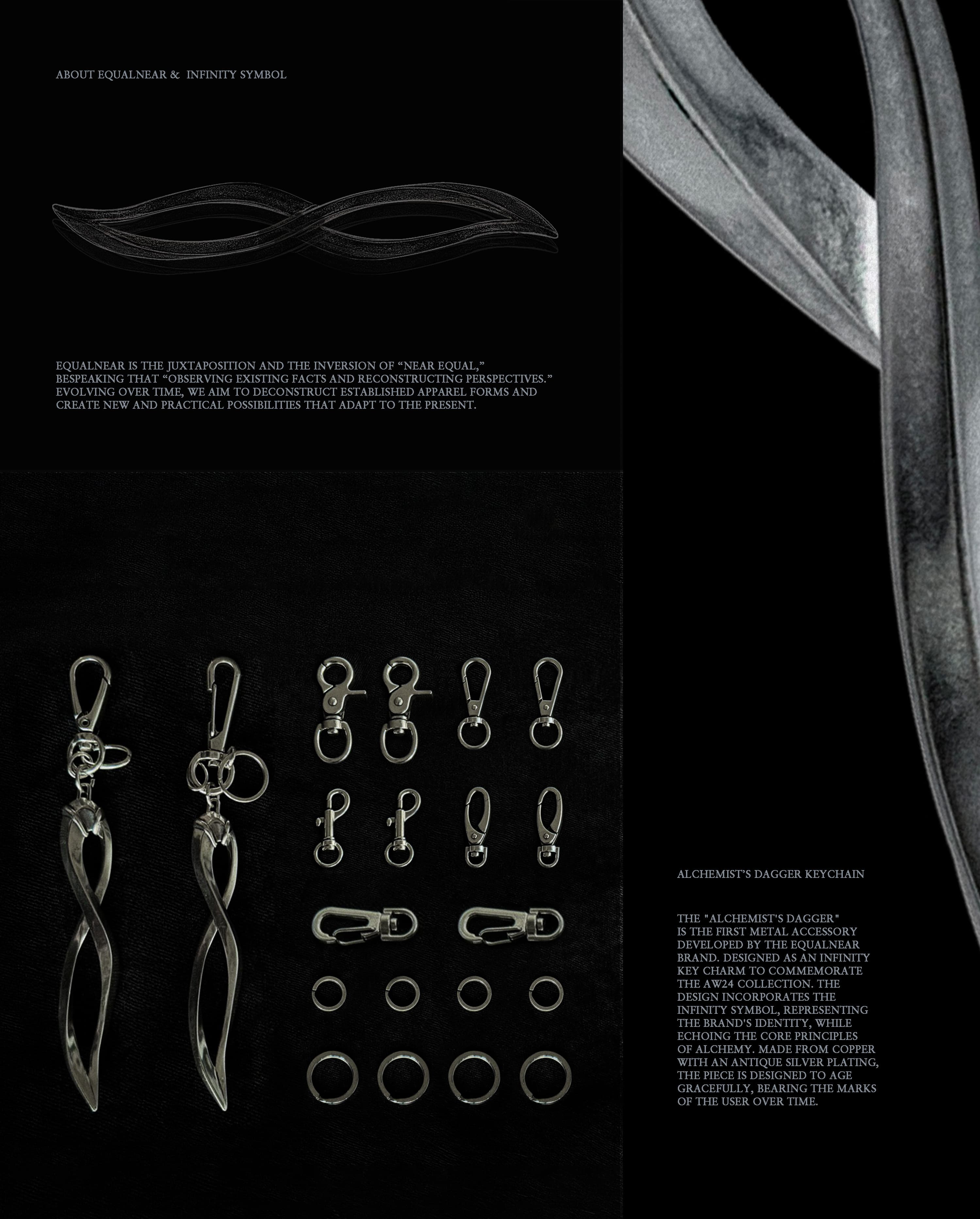 Alchemist’s Dagger Keychain - Antique Silver