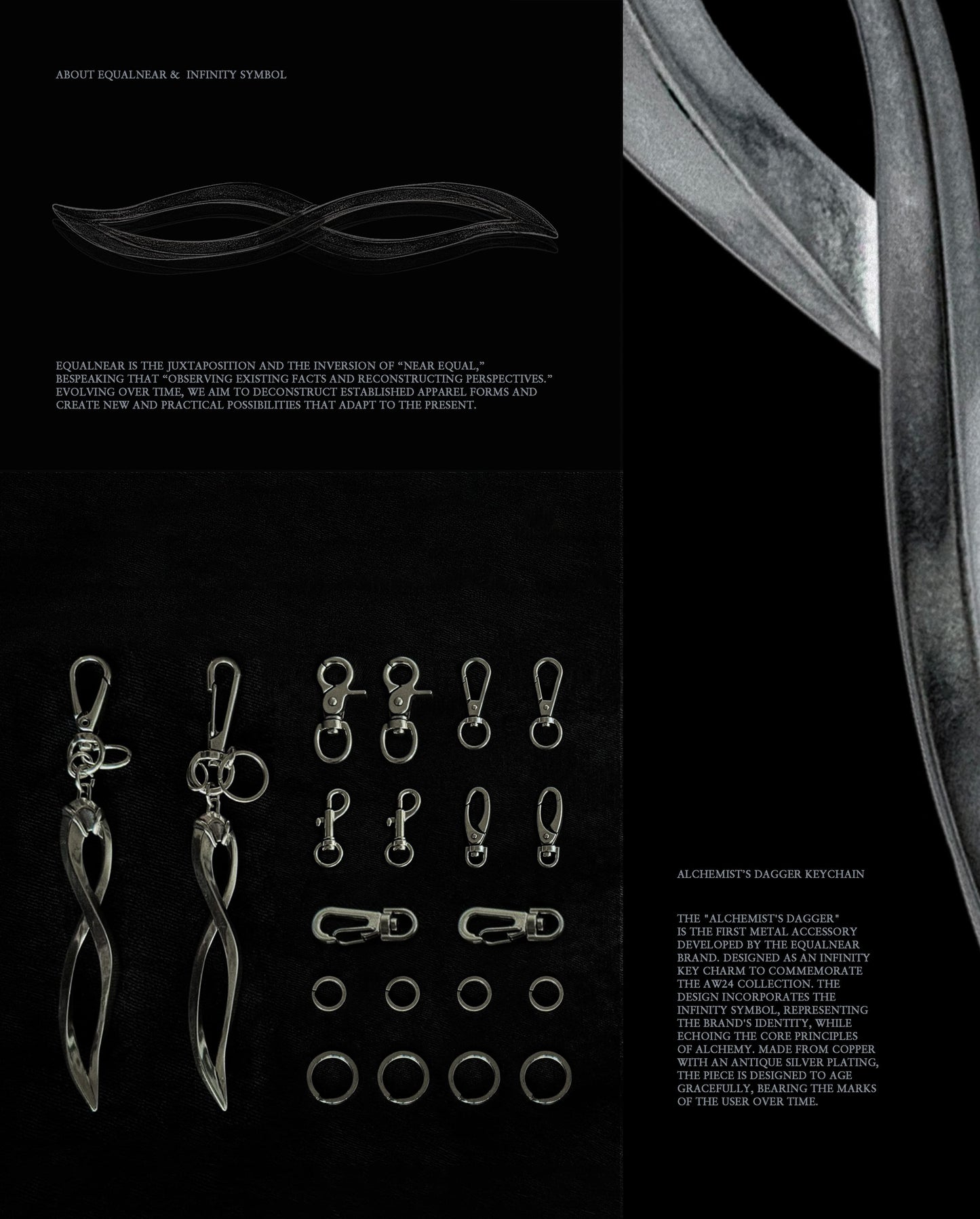 Alchemist’s Dagger Keychain - Antique Silver