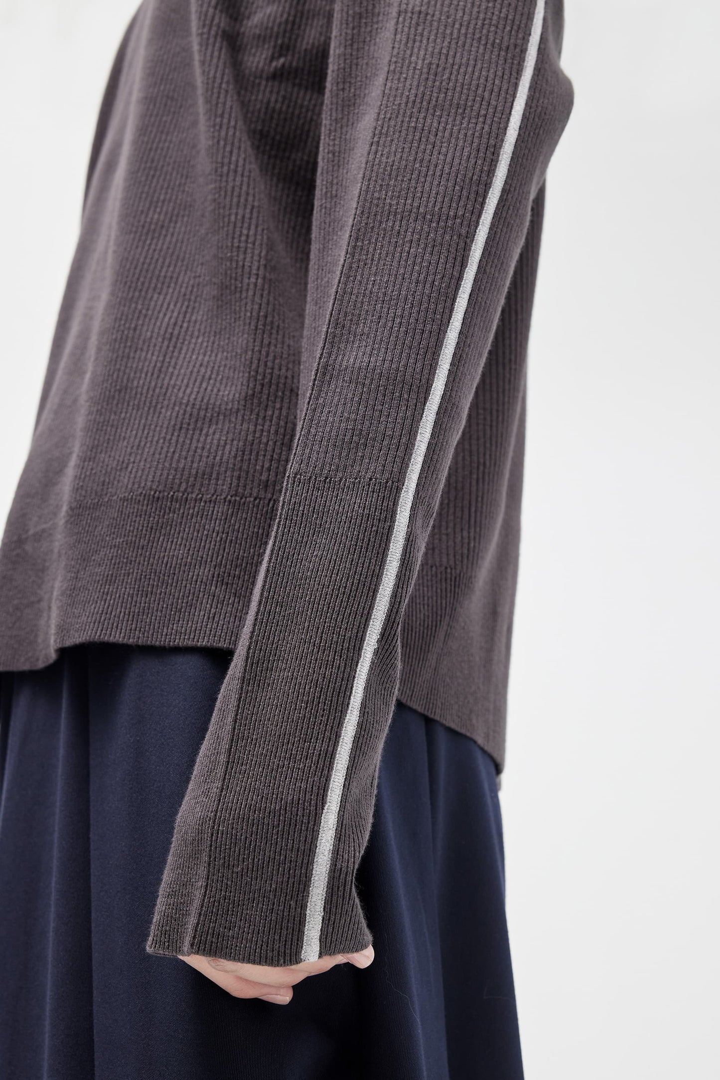 Trails Knit Sweater - Gray