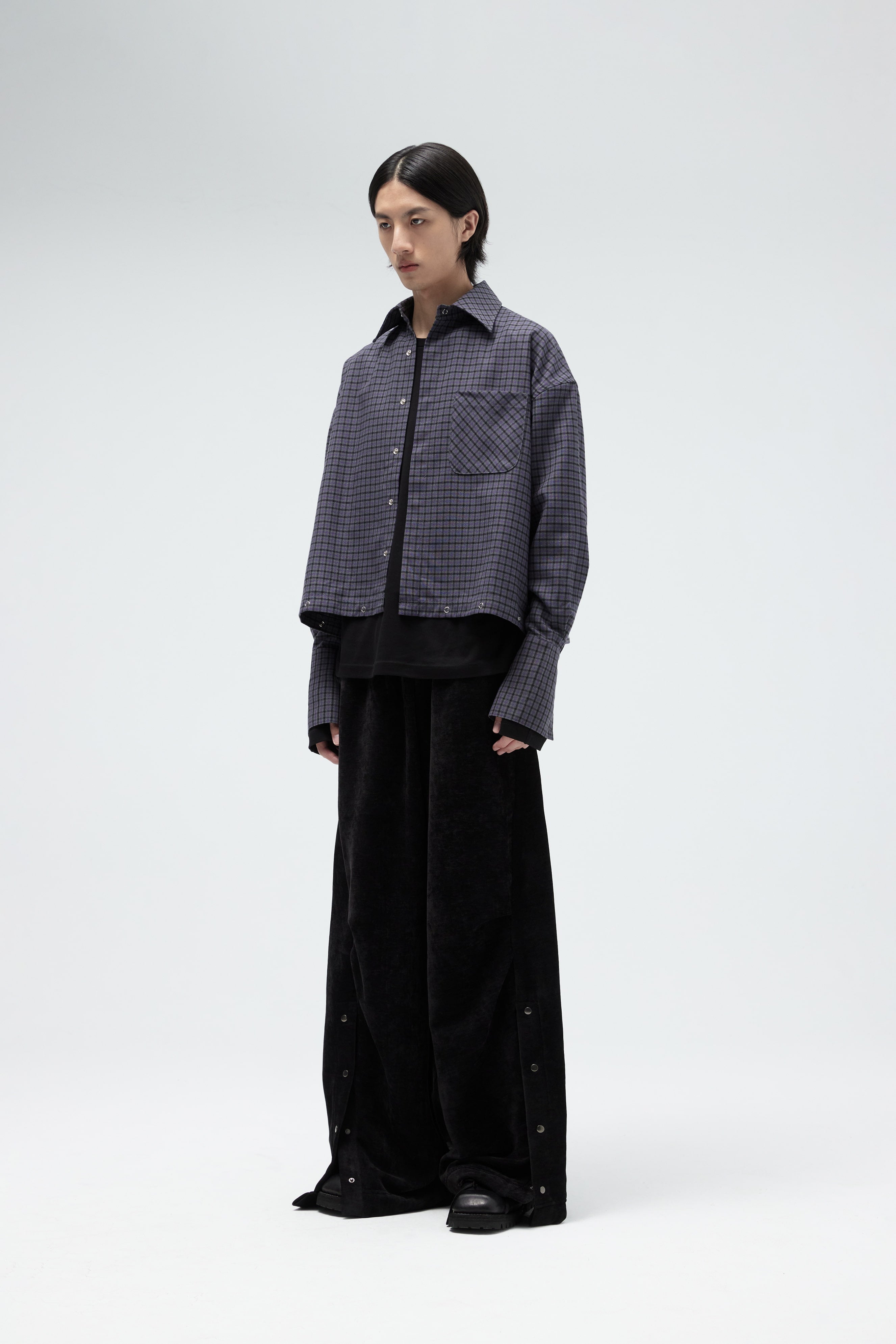 Dawn Shirt Jacket - Purple