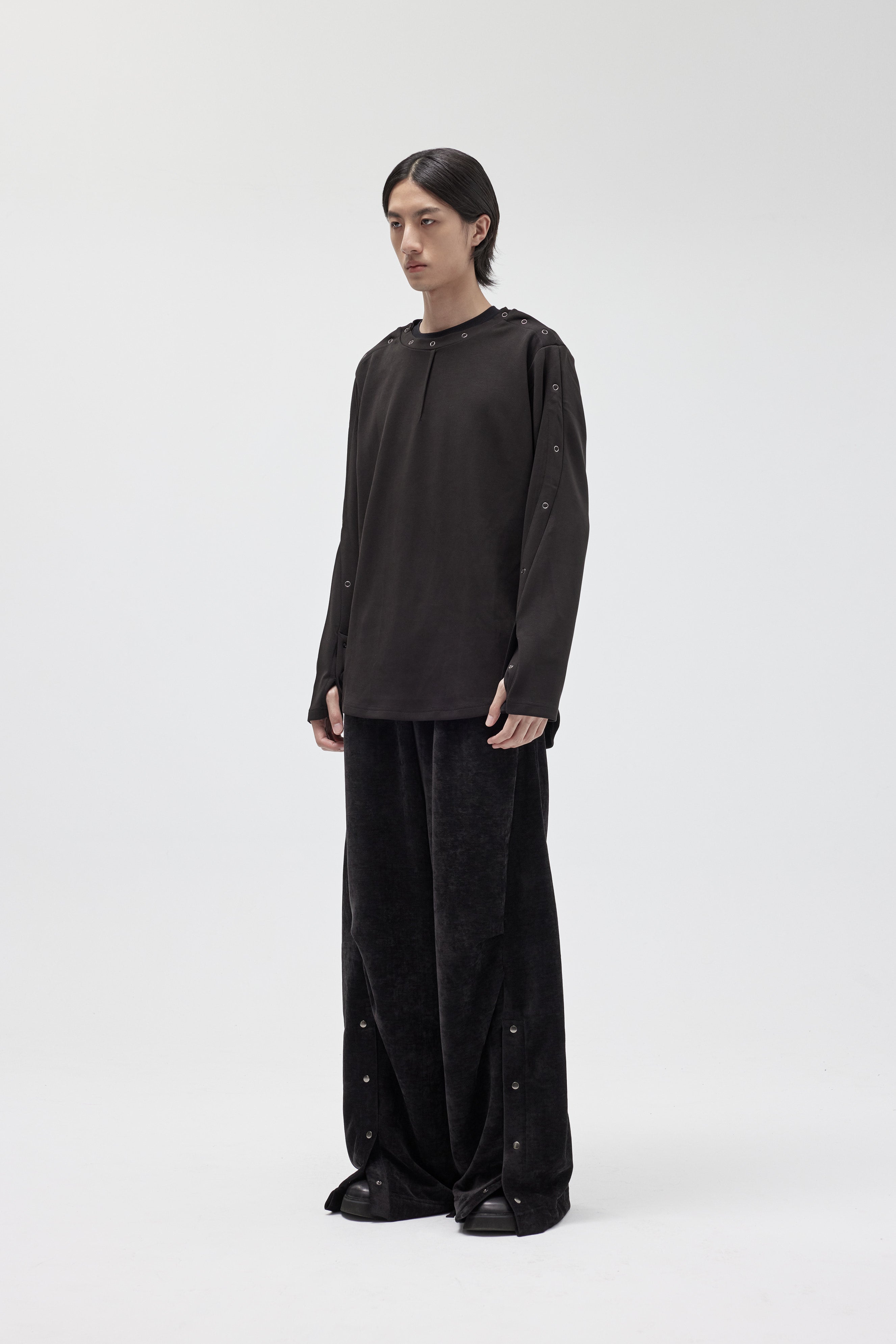 Astro Henley Sweatshirt - Black