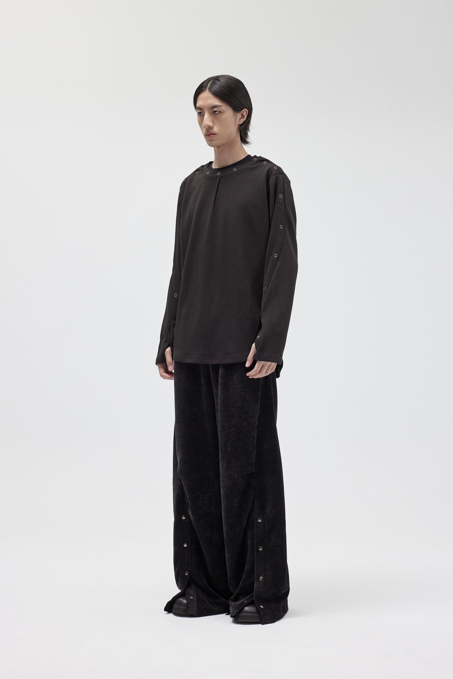 Astro Henley Sweatshirt - Black