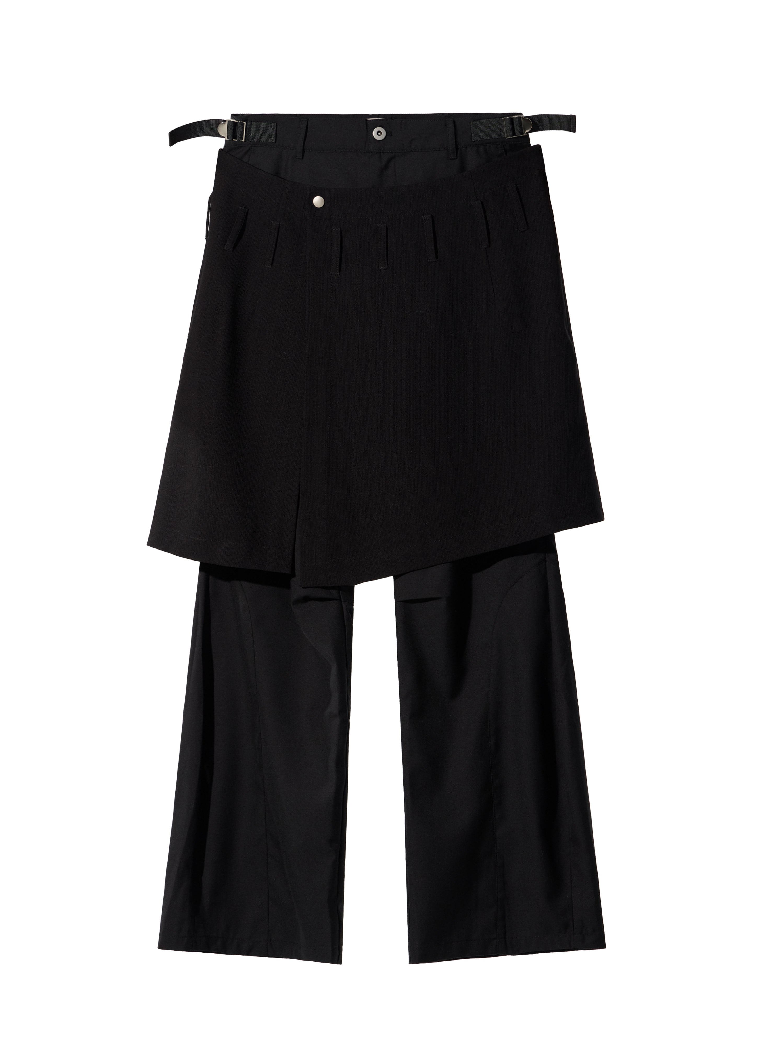 Ammo Belt Flared Pants - Black