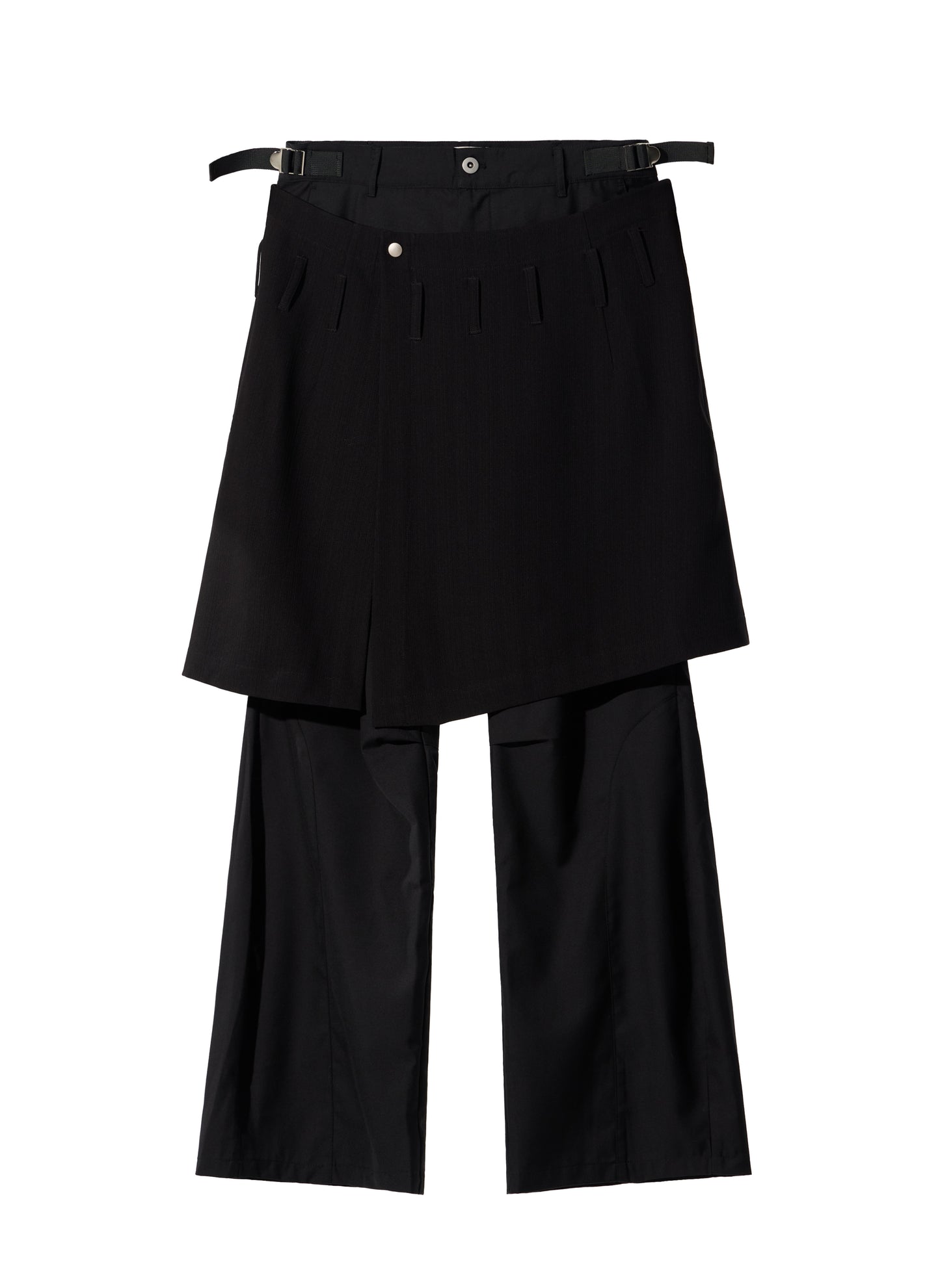Ammo Belt Flared Pants - Black