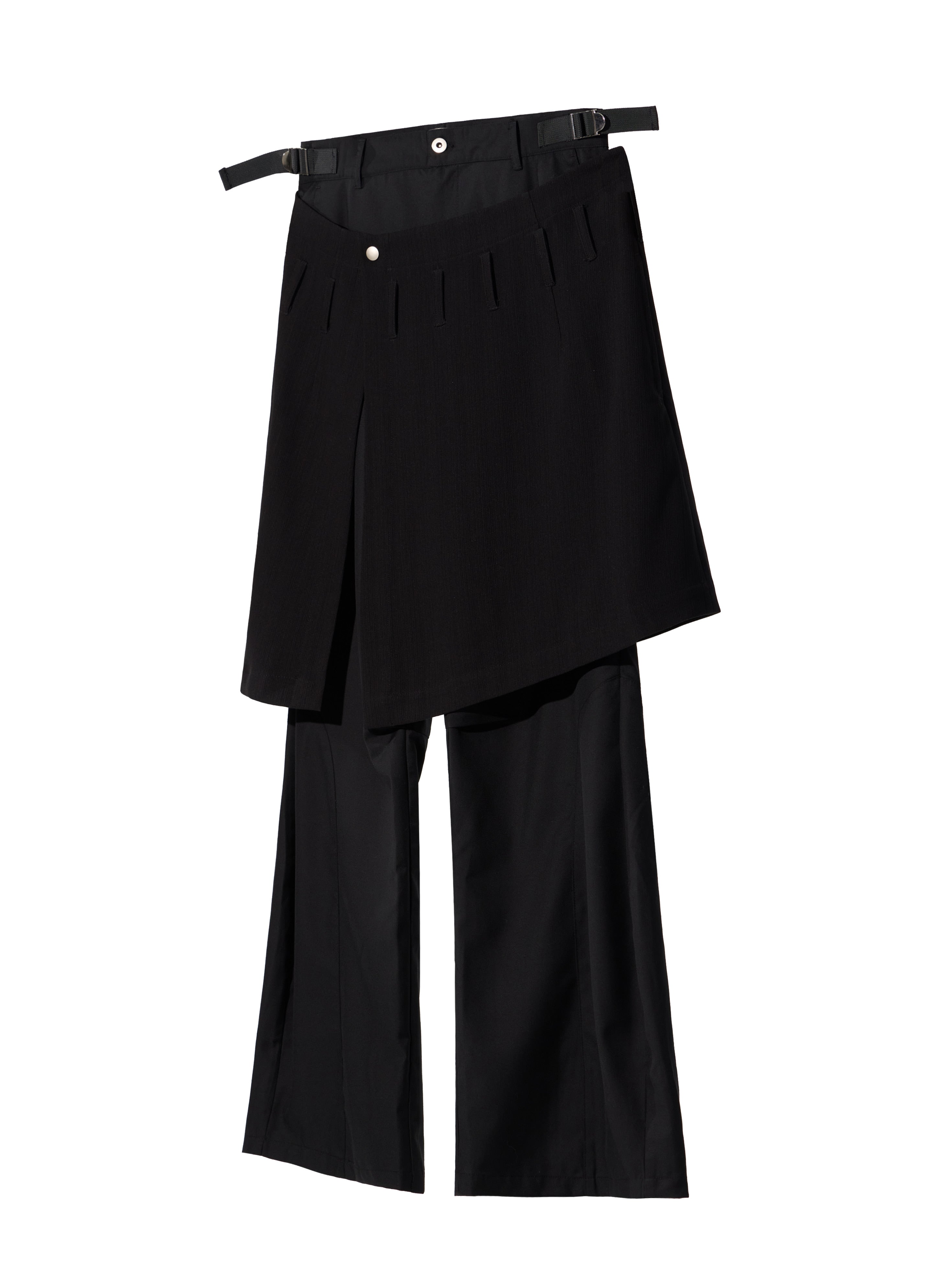 Ammo Belt Flared Pants - Black
