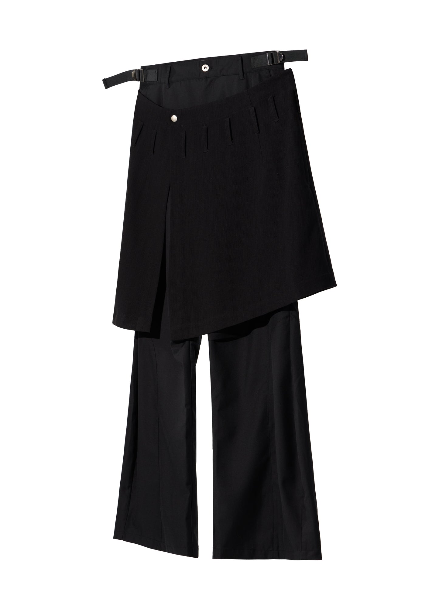 Ammo Belt Flared Pants - Black