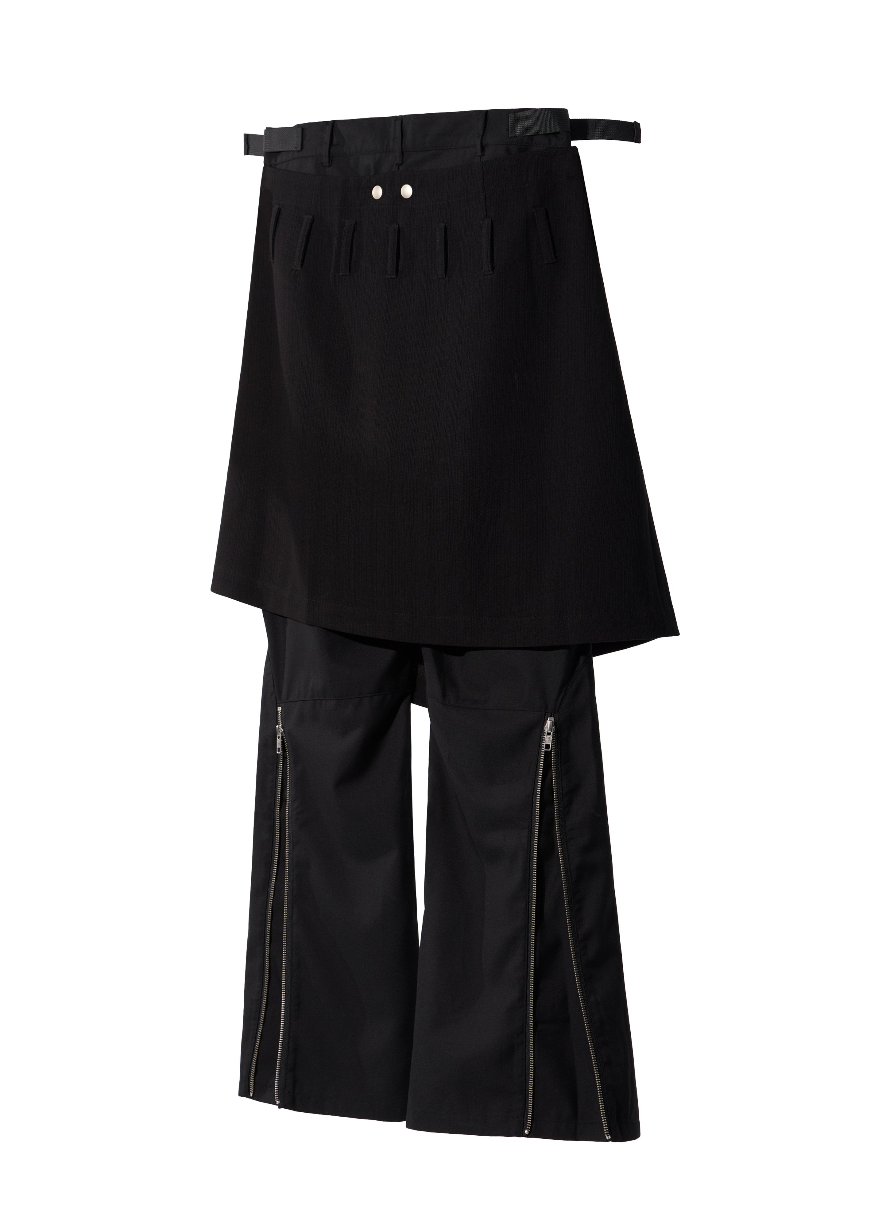 Ammo Belt Flared Pants - Black