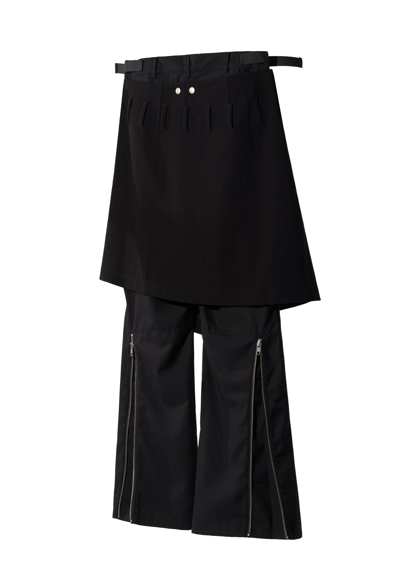 Ammo Belt Flared Pants - Black