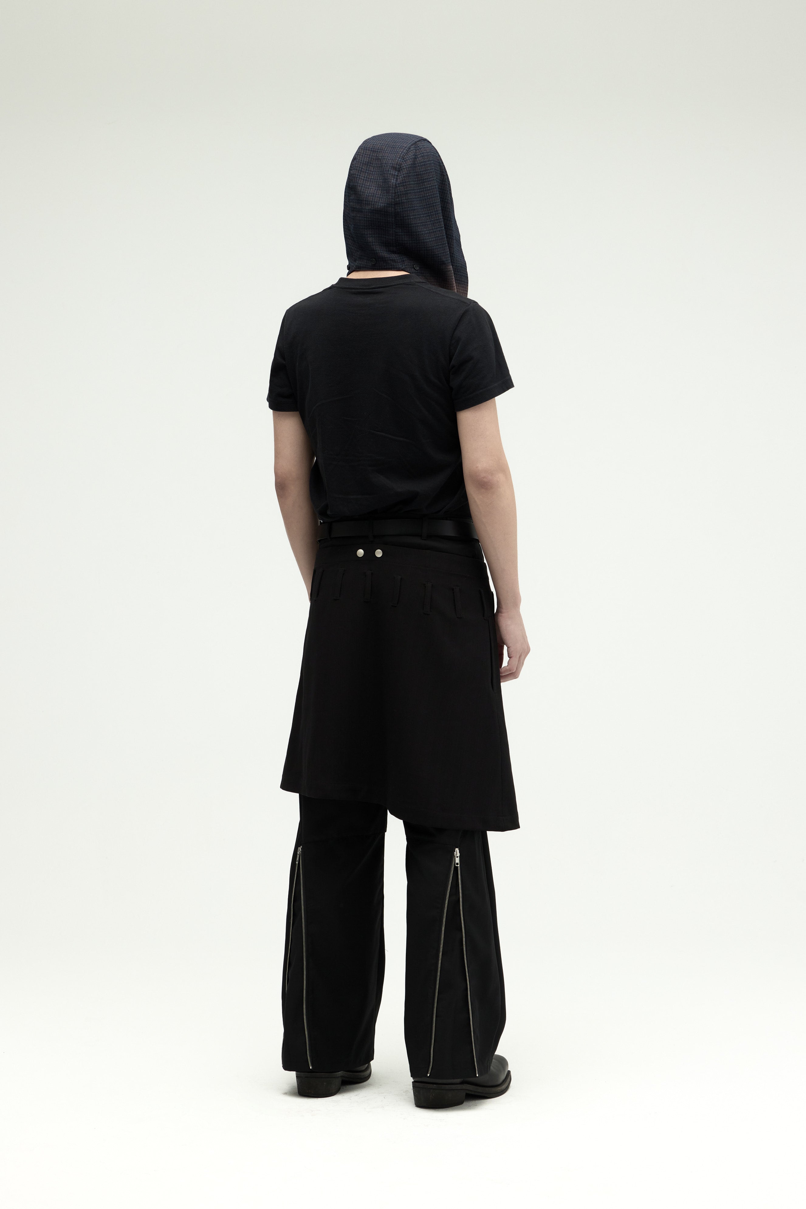 Ammo Belt Flared Pants - Black