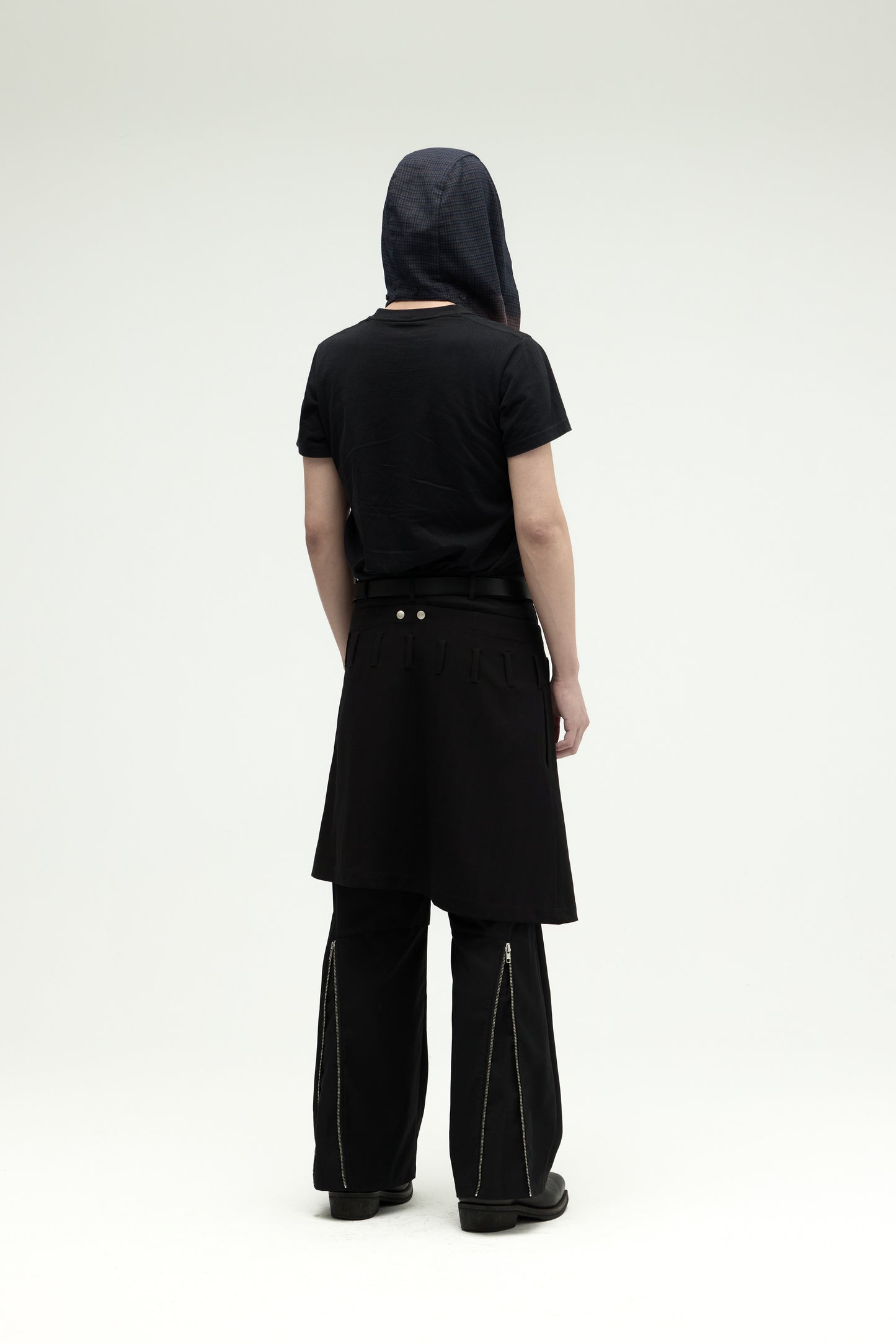 Ammo Belt Flared Pants - Black