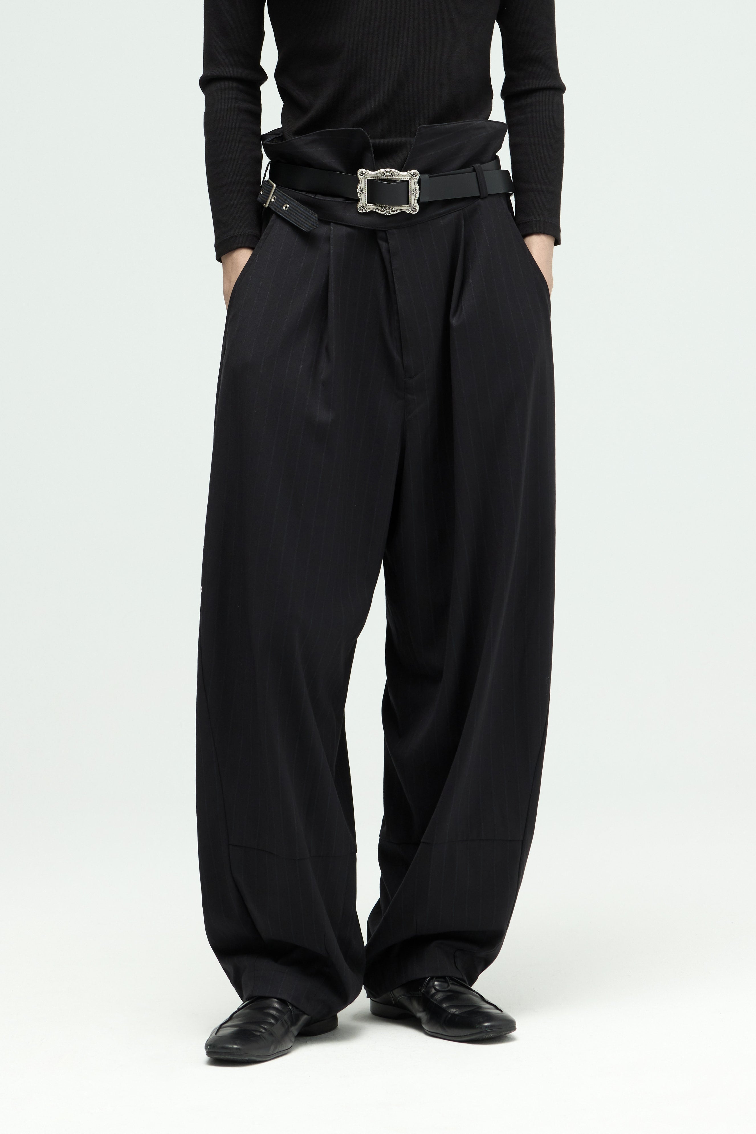 Groundline Wide Pants - Black