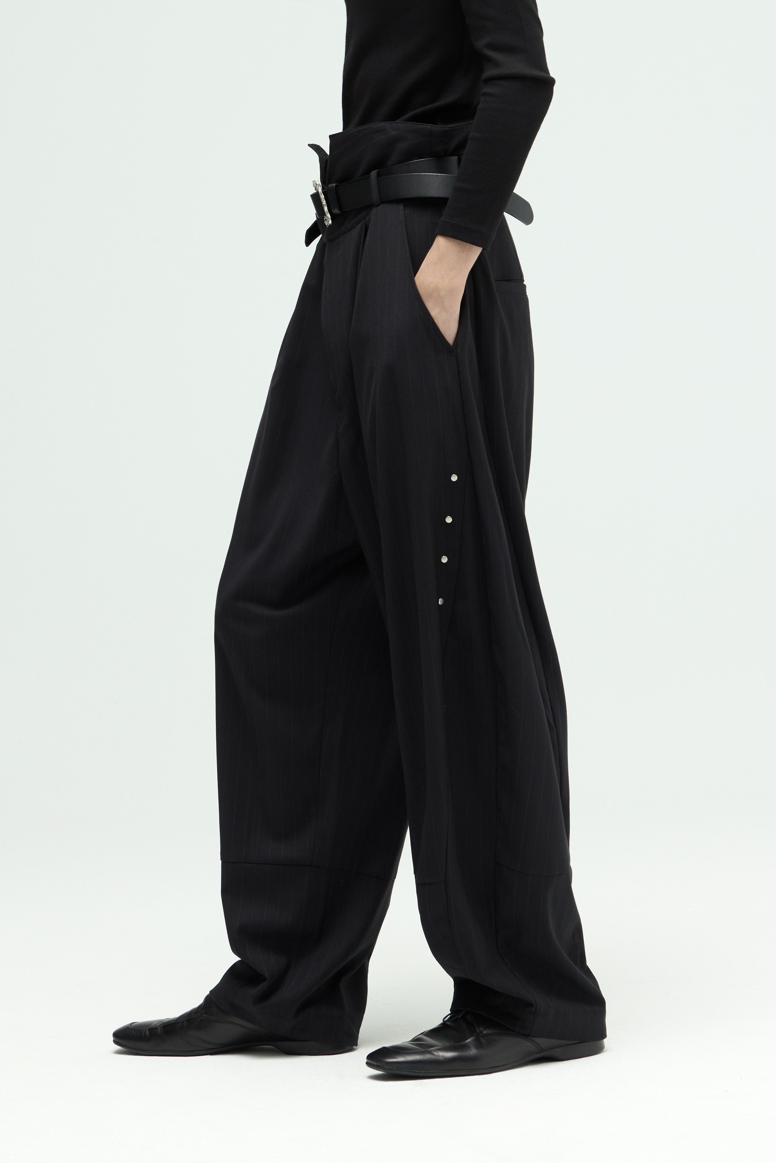Groundline Wide Pants - Black