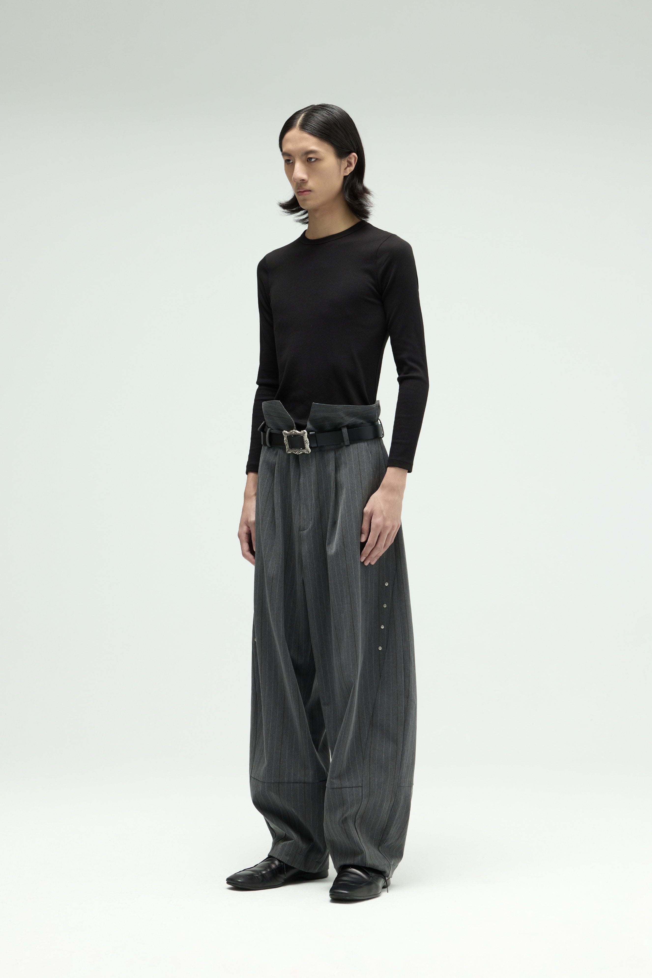 Groundline Wide Pants - Gray