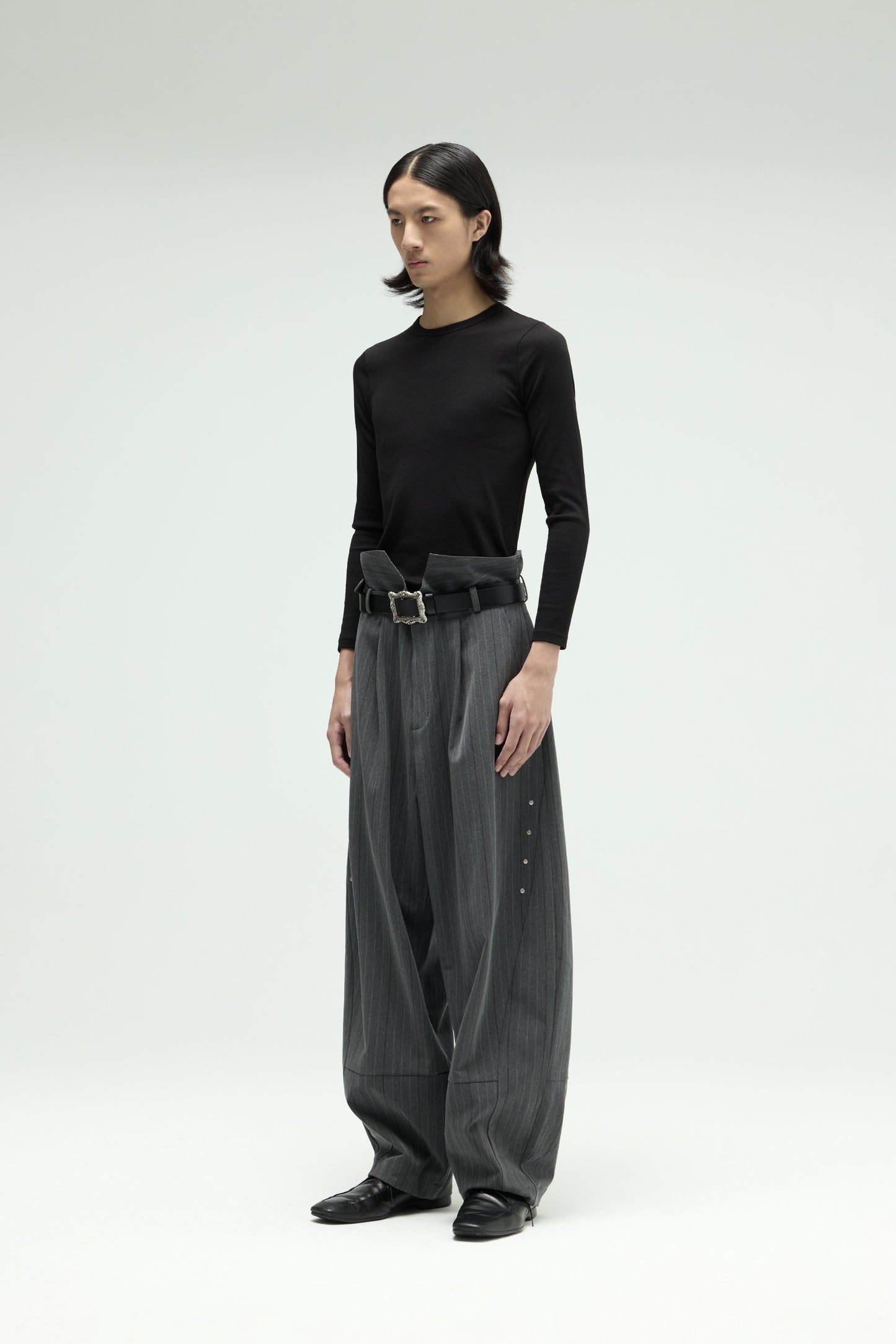 Groundline Wide Pants - Gray