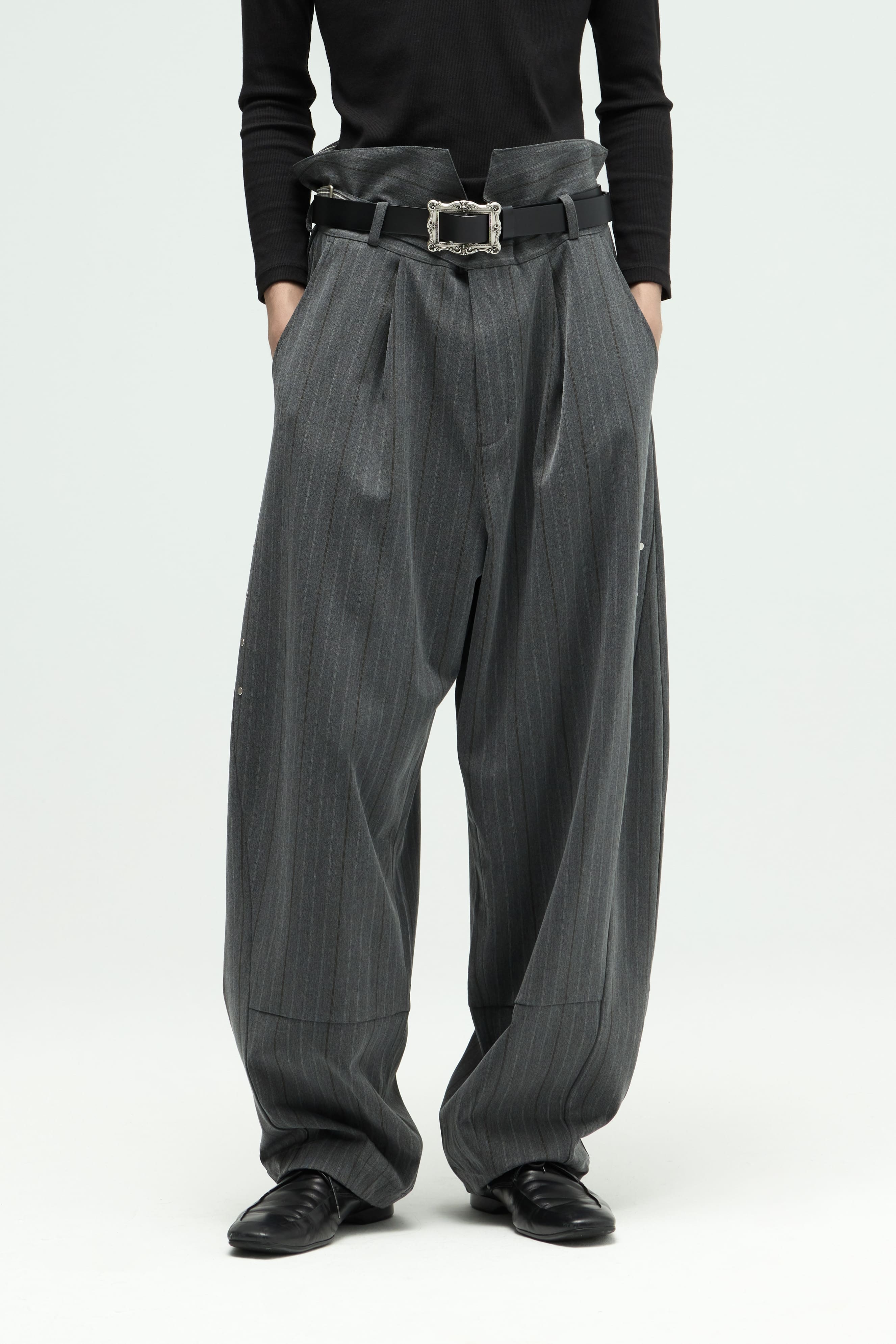 Groundline Wide Pants - Gray