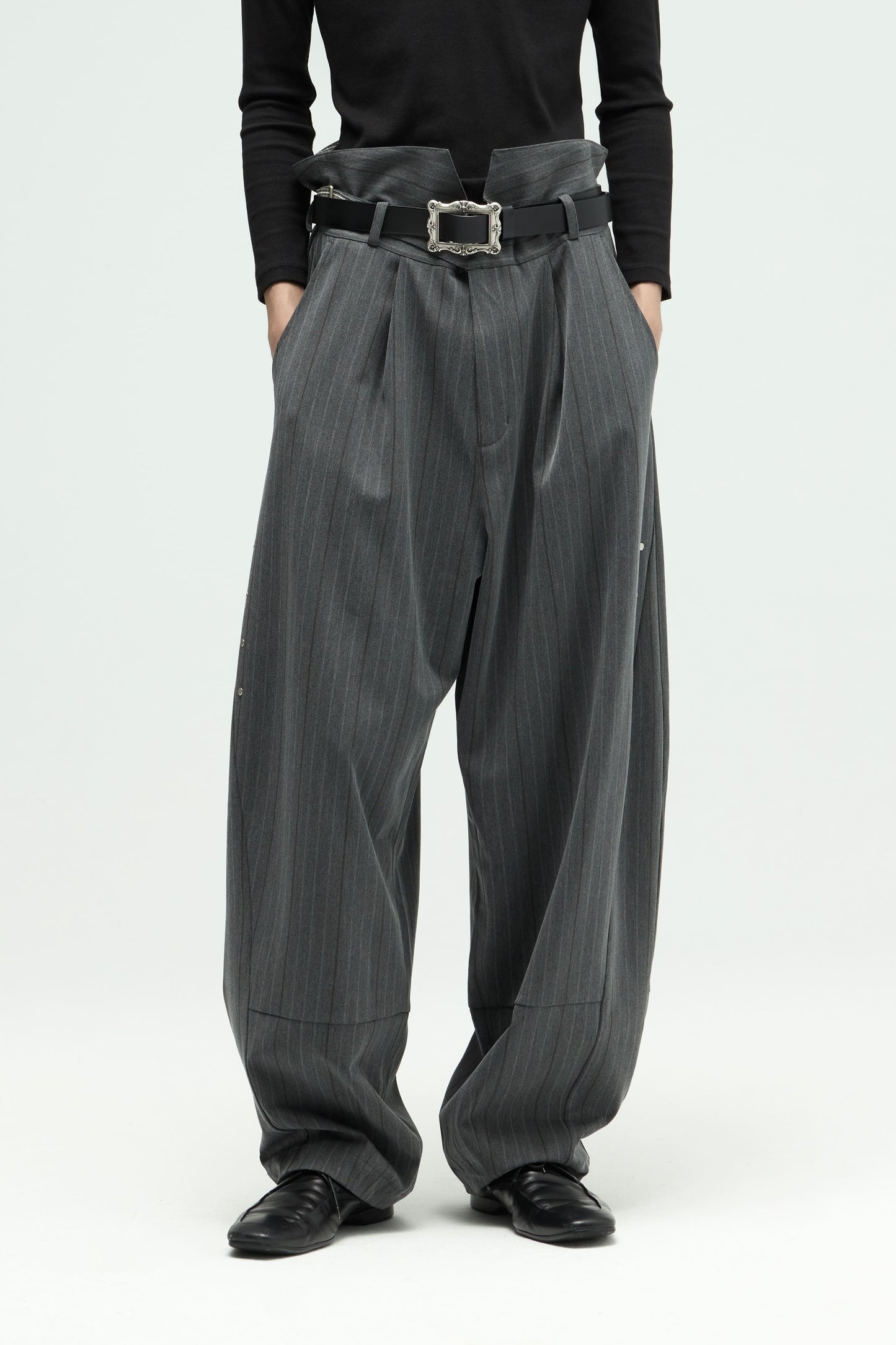Groundline Wide Pants - Gray
