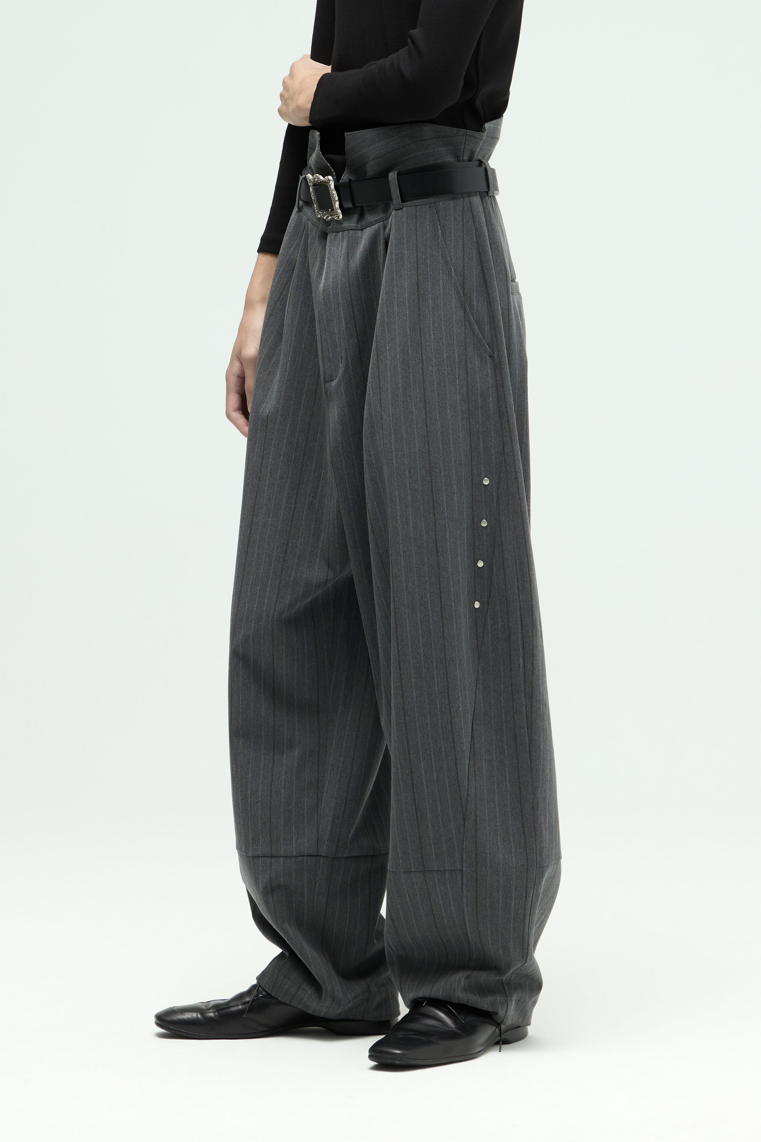 Groundline Wide Pants - Gray