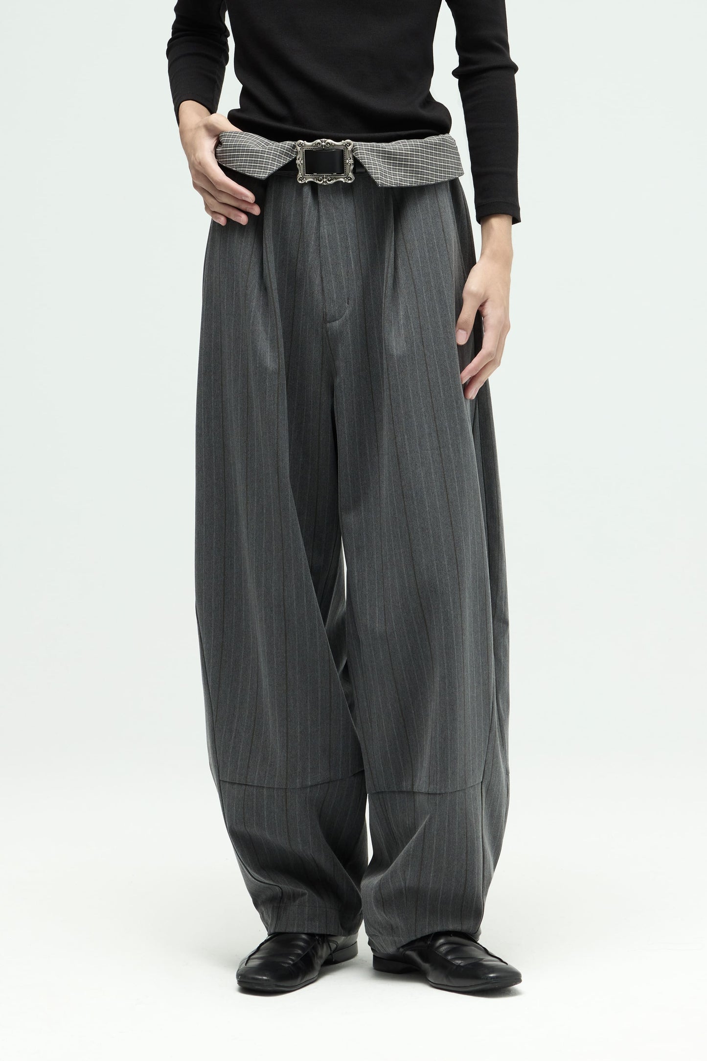 Groundline Wide Pants - Gray