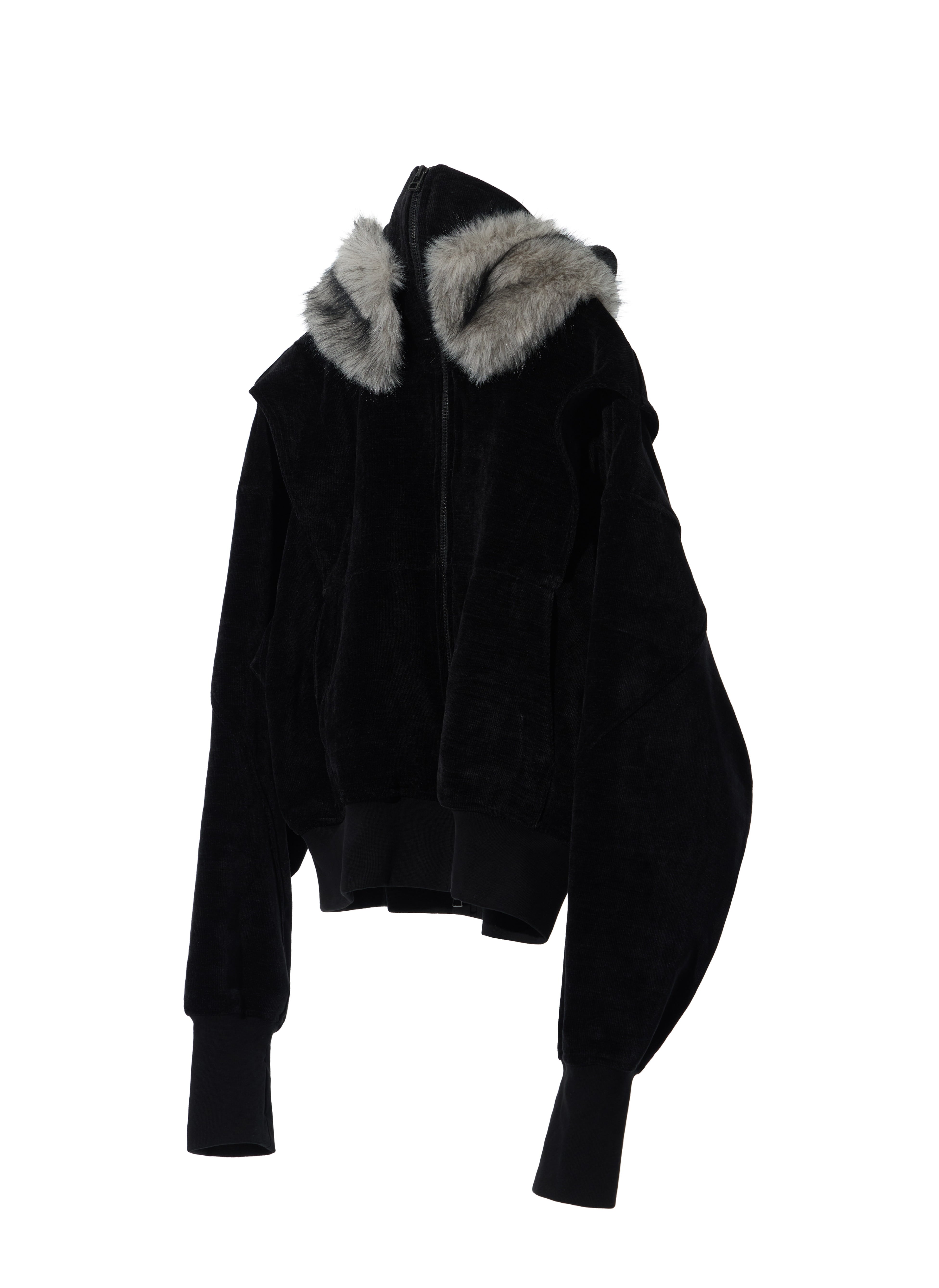 Phantom Zip Hoodie - Black